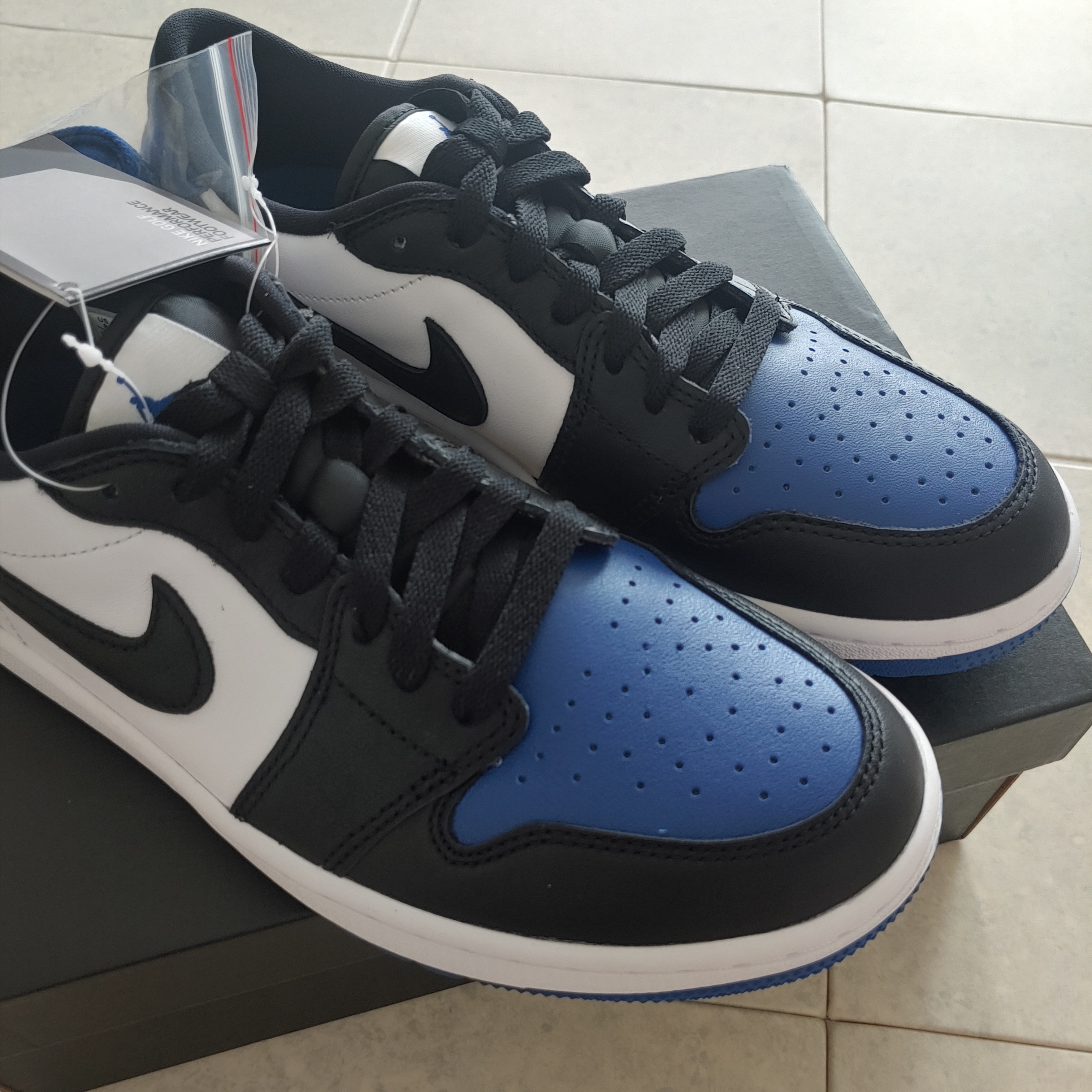 Jordan 1 Low Golf Sport Royal 착용 스타일 - 1