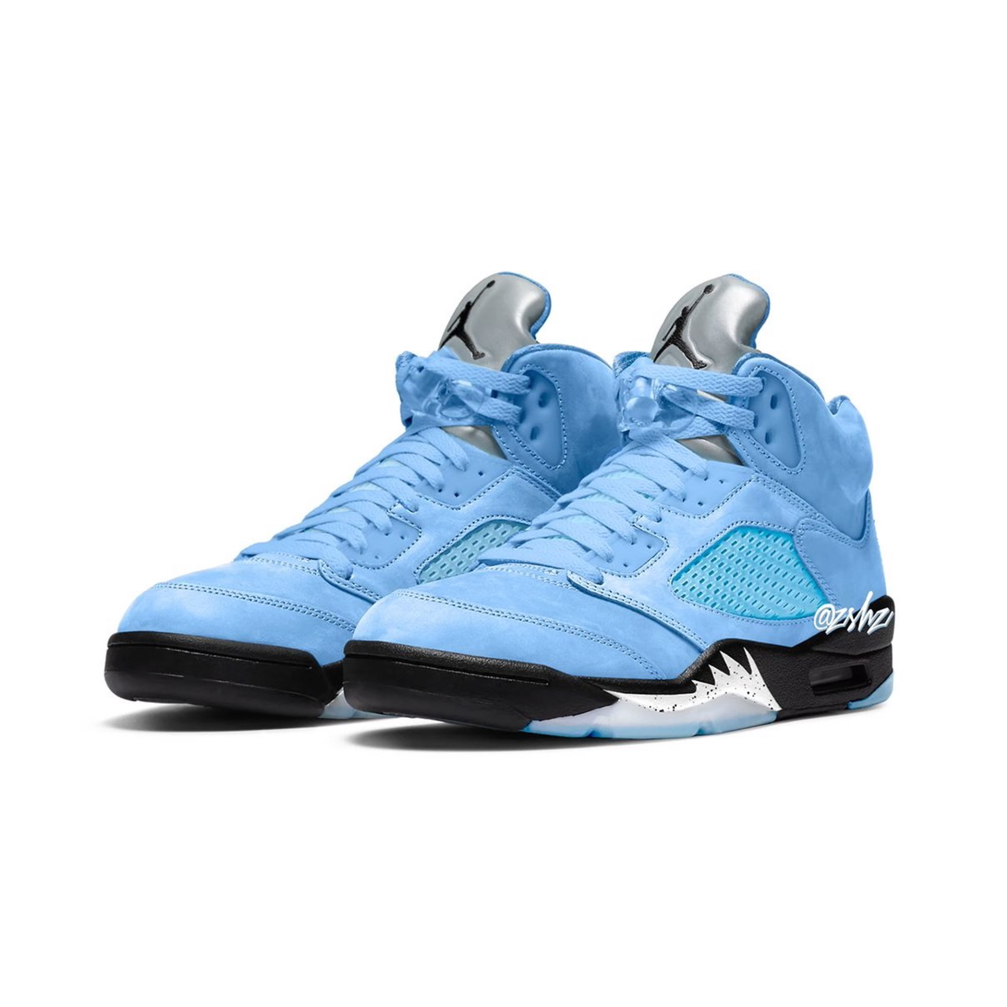 Jordan 5 Retro University Blue 착용 스타일 - 2