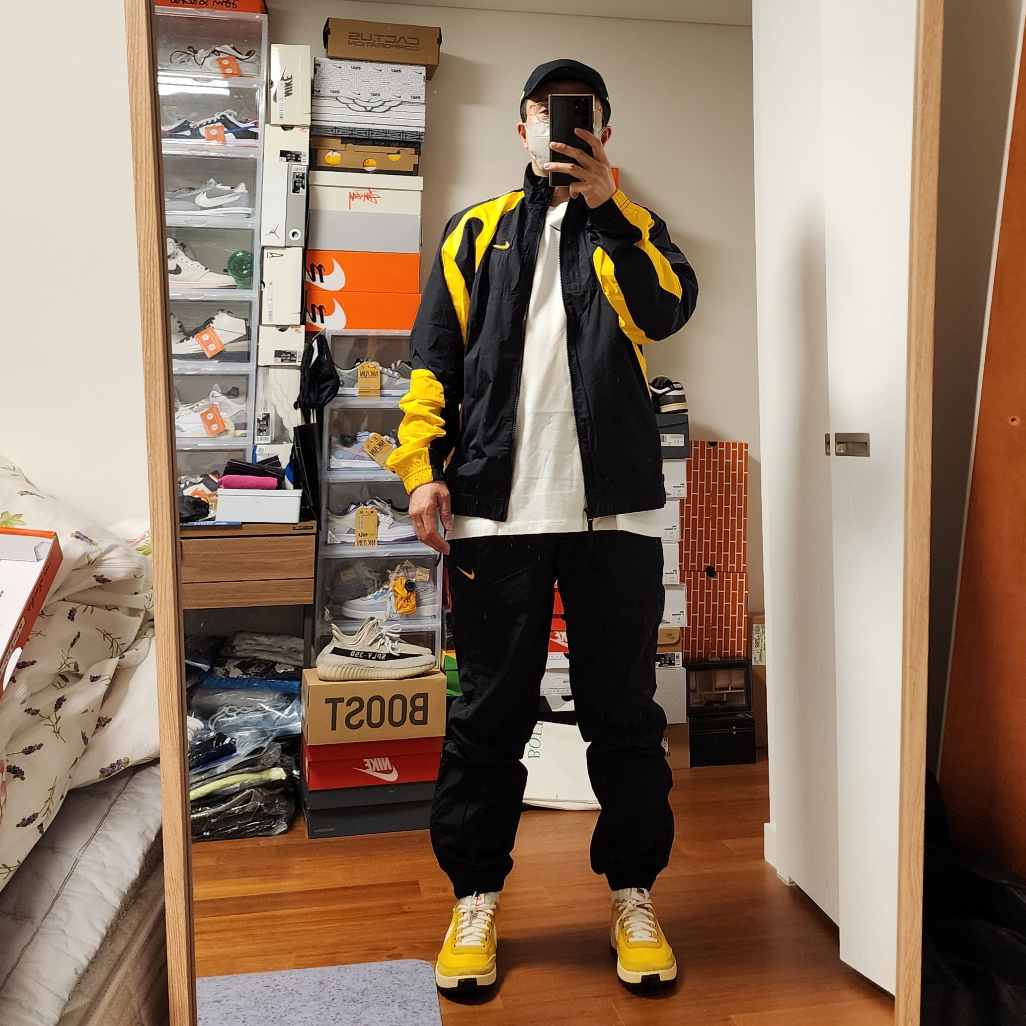 Nike x Drake Nocta Essential Track Jacket - US/EU, Nike x Drake Nocta Essential Track Pants Black - US/EU 착용 스타일 - 2
