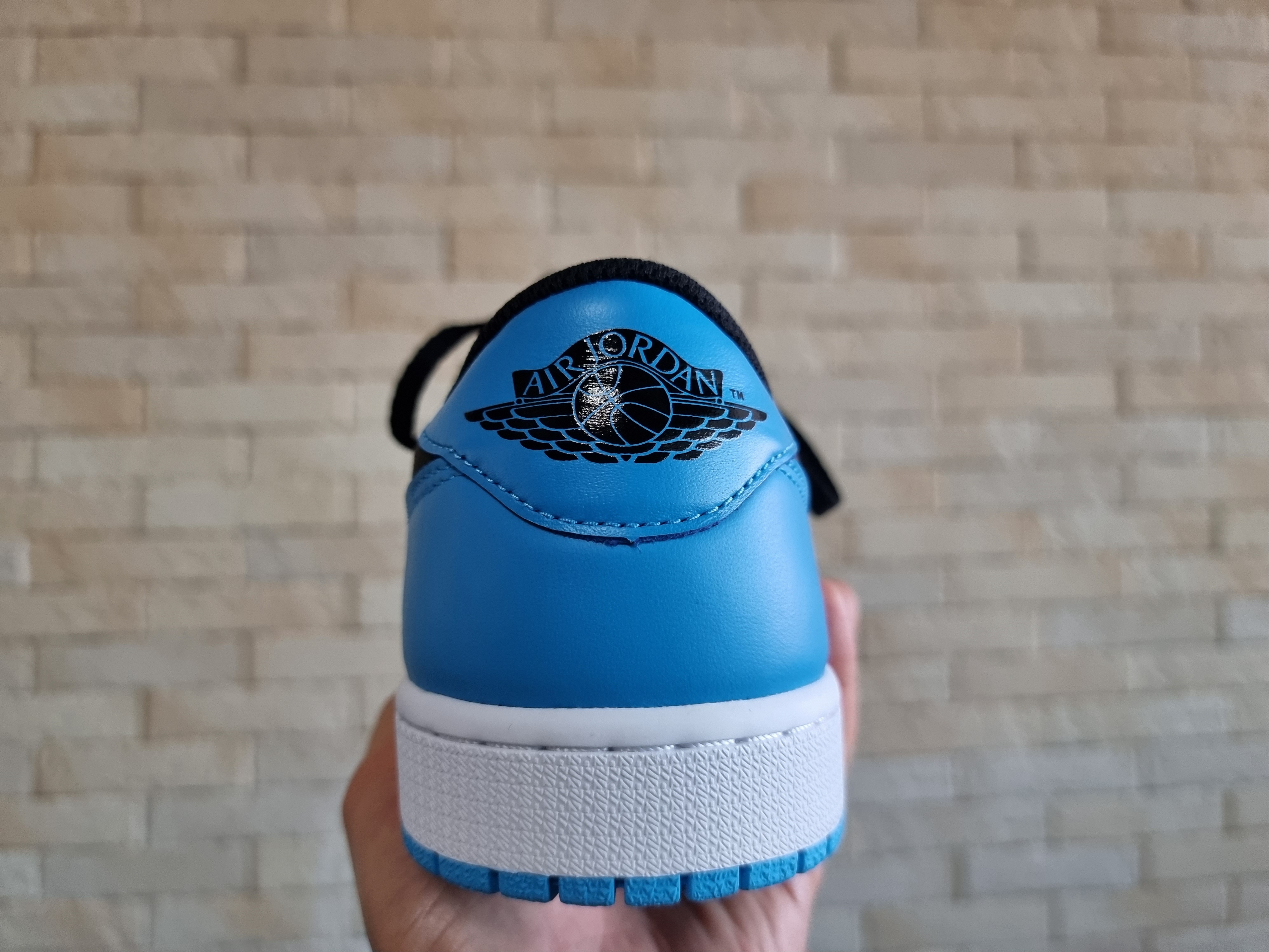 Jordan 1 Retro Low OG Black and Dark Powder Blue, (W) Jordan 1 Retro Low OG Black and Dark Powder Blue 착용 스타일 - 5