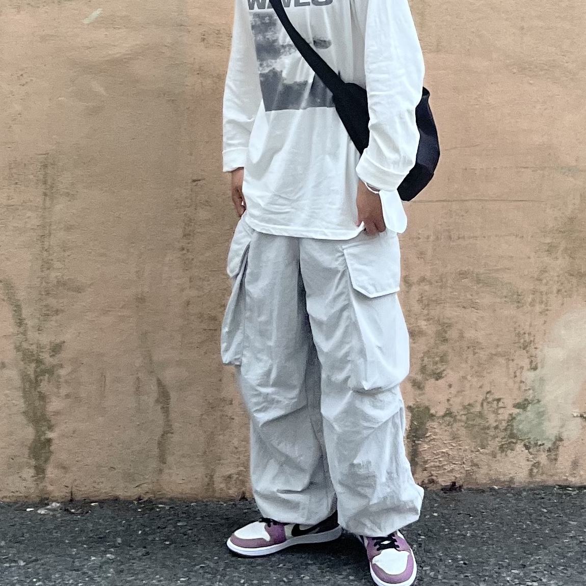 (W) Jordan 1 Mid SE Light Mulberry 착용 스타일