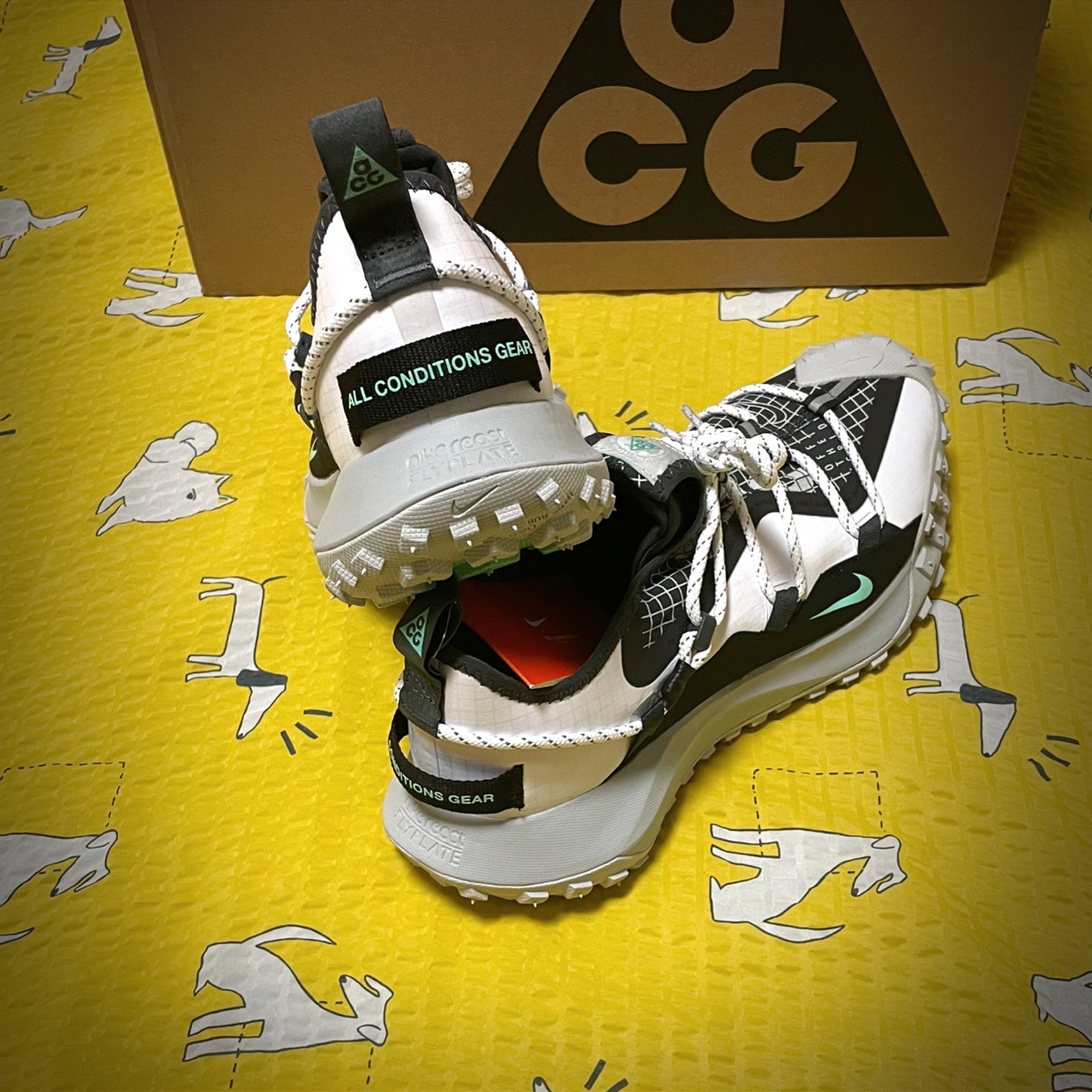 Nike ACG Mountain Fly Low SE White and Black 착용 스타일 - 4