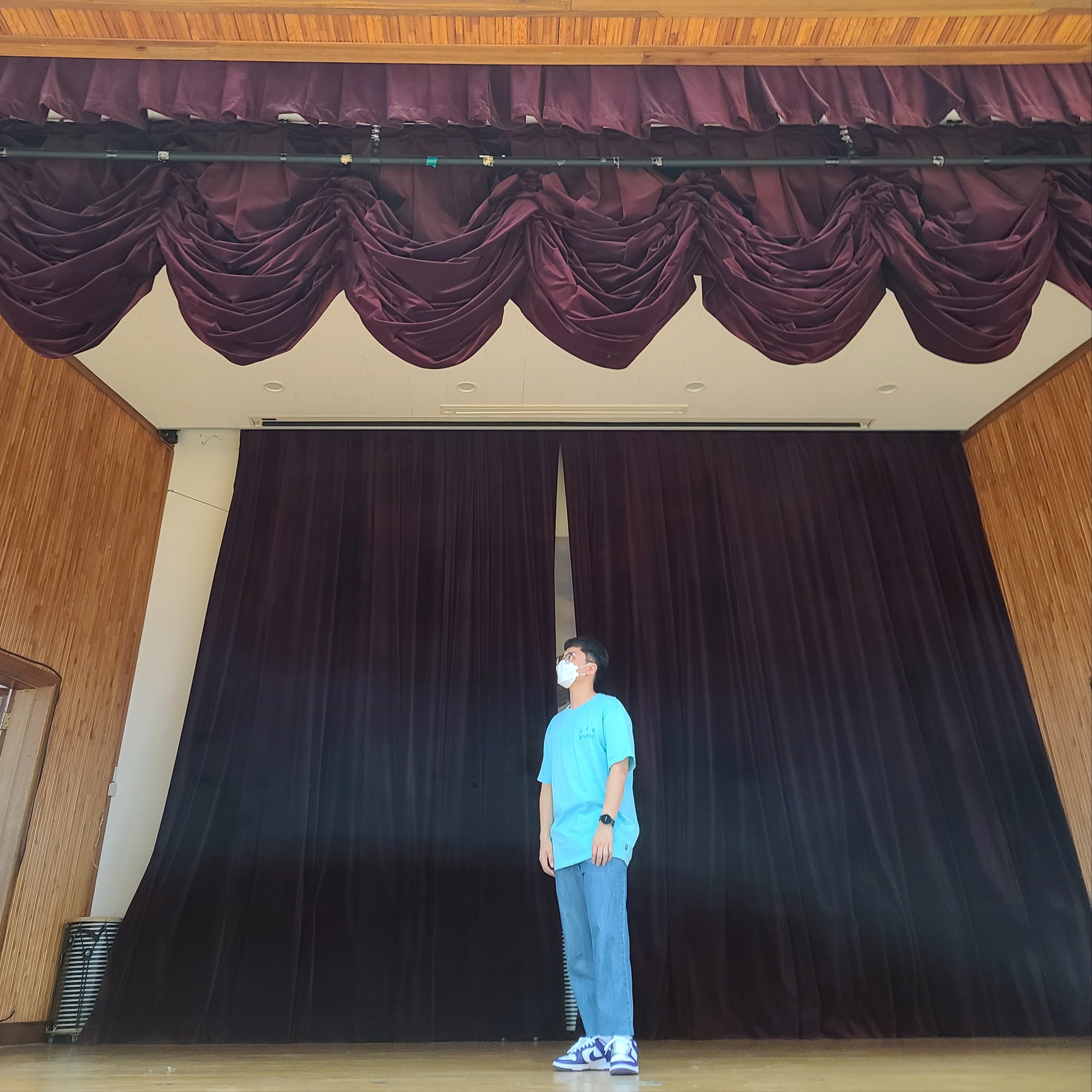 IAB Studio Pigment T-Shirt Cyan, Nike Dunk Low Retro Championship Court Purple 착용 스타일