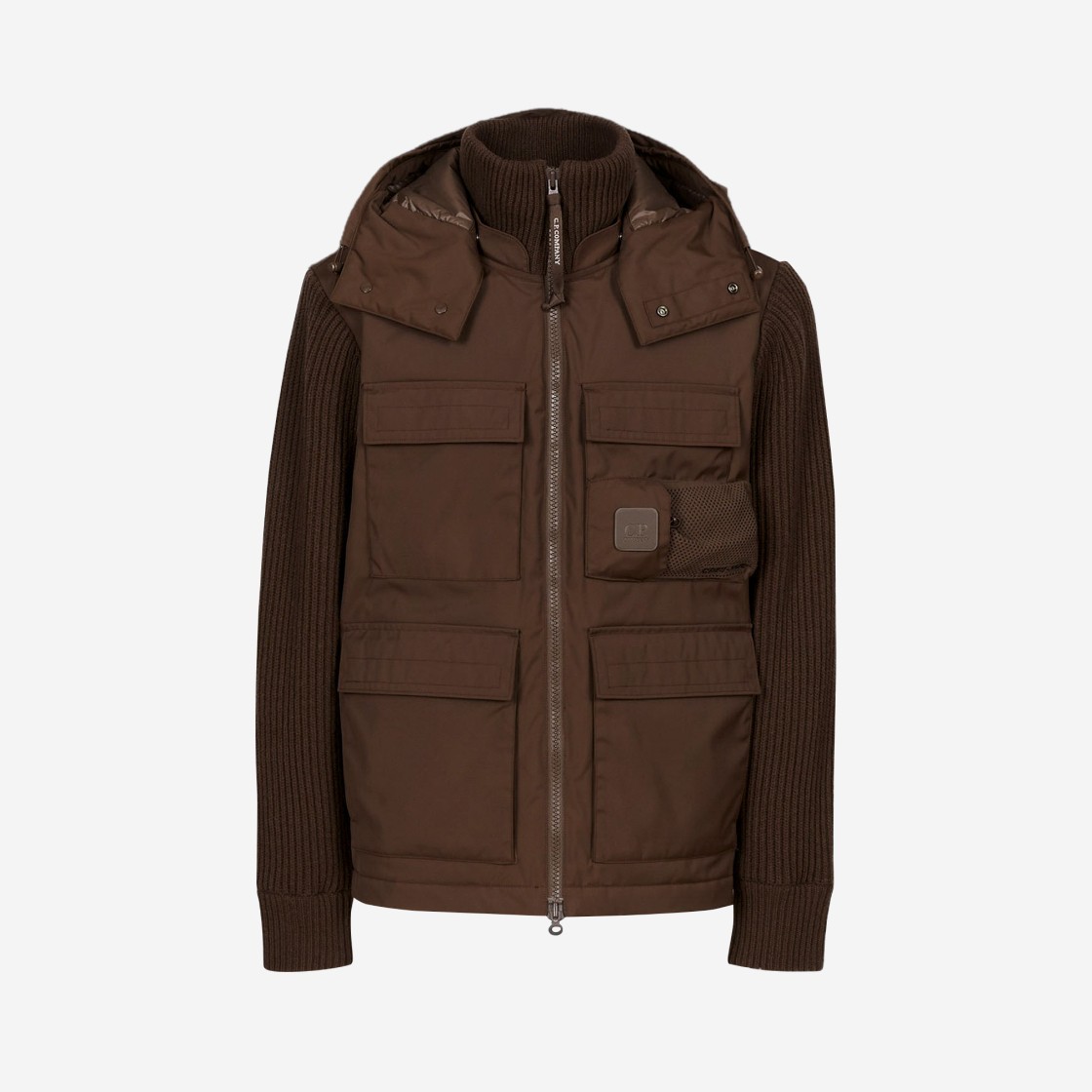 C.P. Company Metropolis Series Mixed Lambswool Nylon Jacket Partridge Brown - 22FW 상세 이미지 1