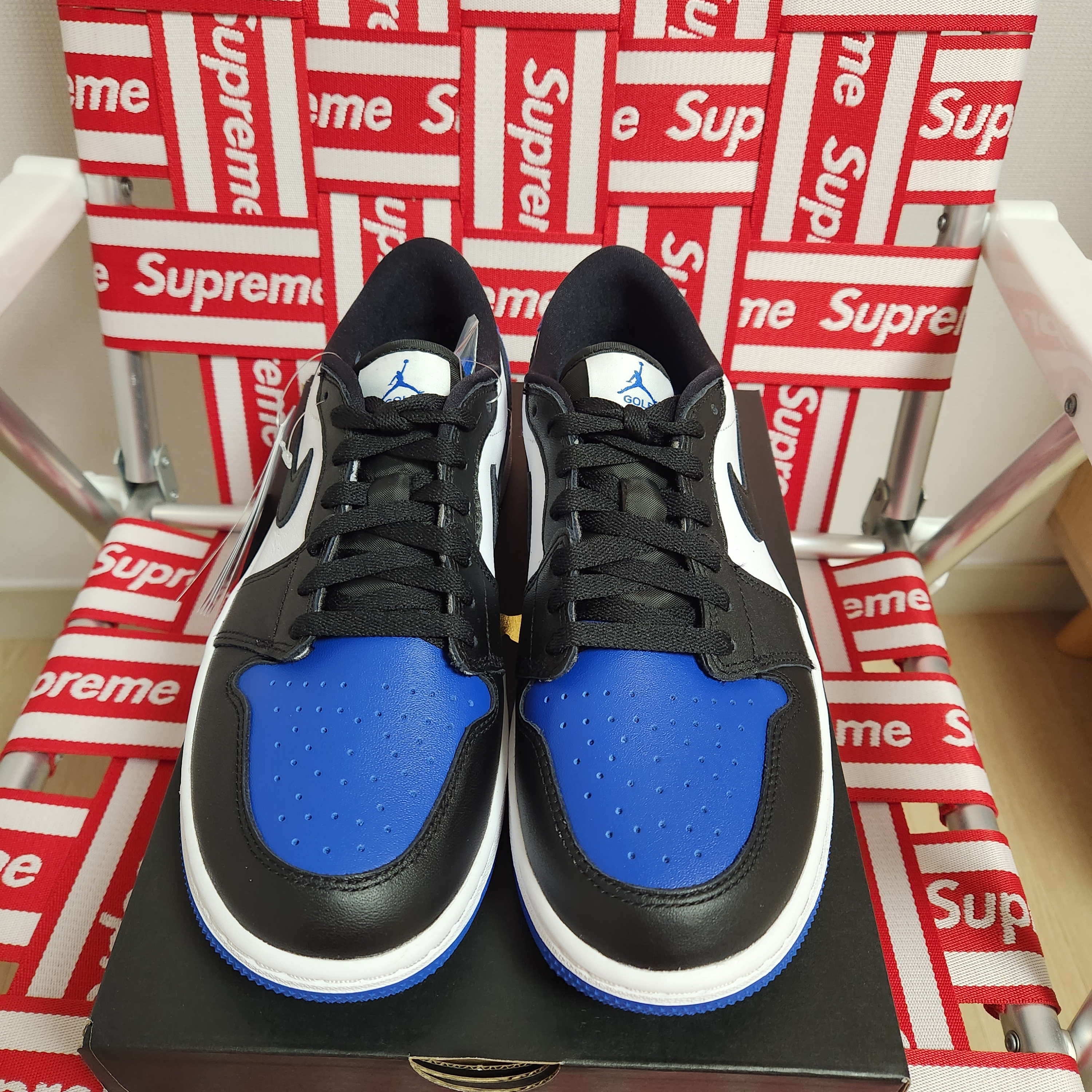 Jordan 1 Low Golf Sport Royal 착용 스타일 - 1
