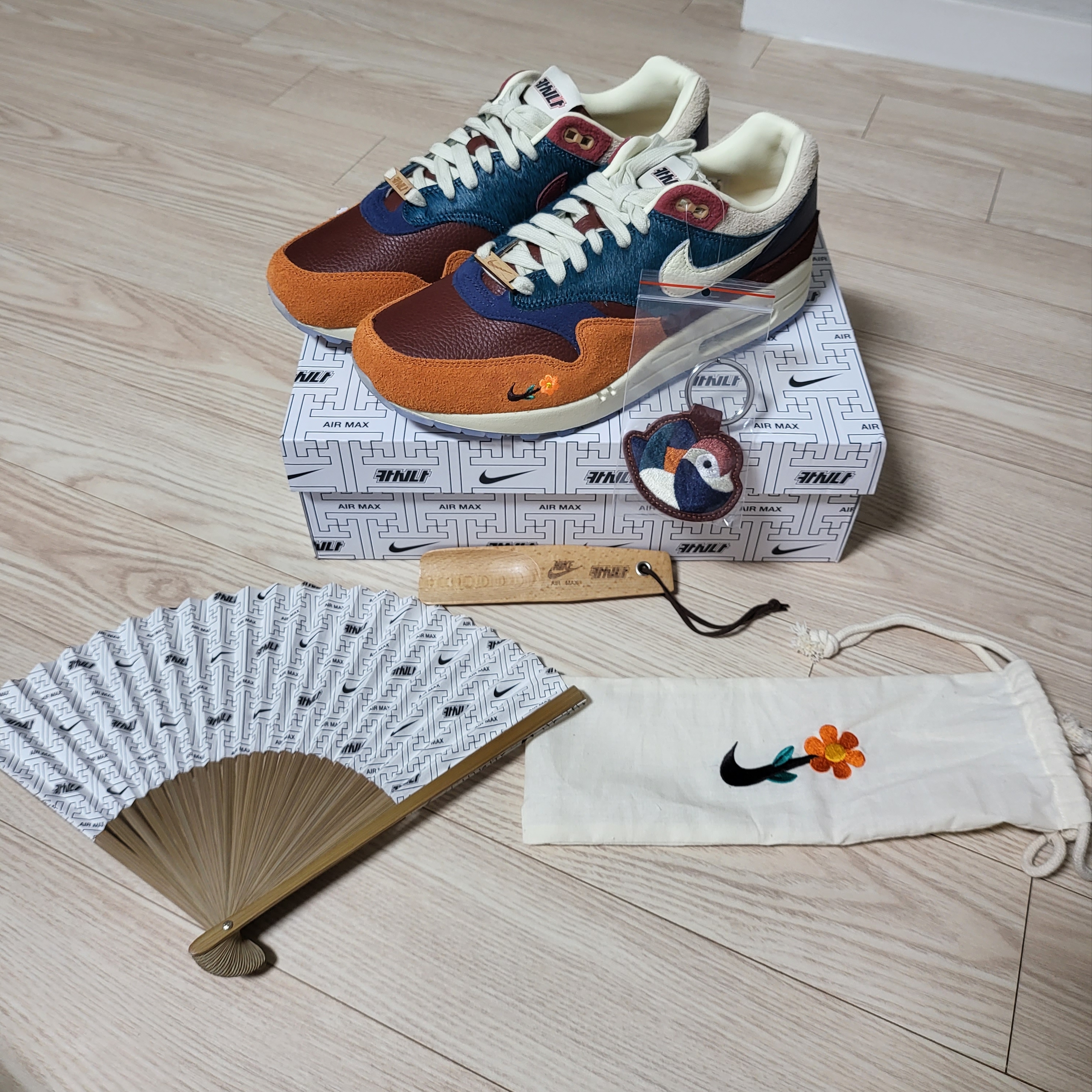 Nike x Kasina Air Max 1 SP Won-Ang Orange 착용 스타일