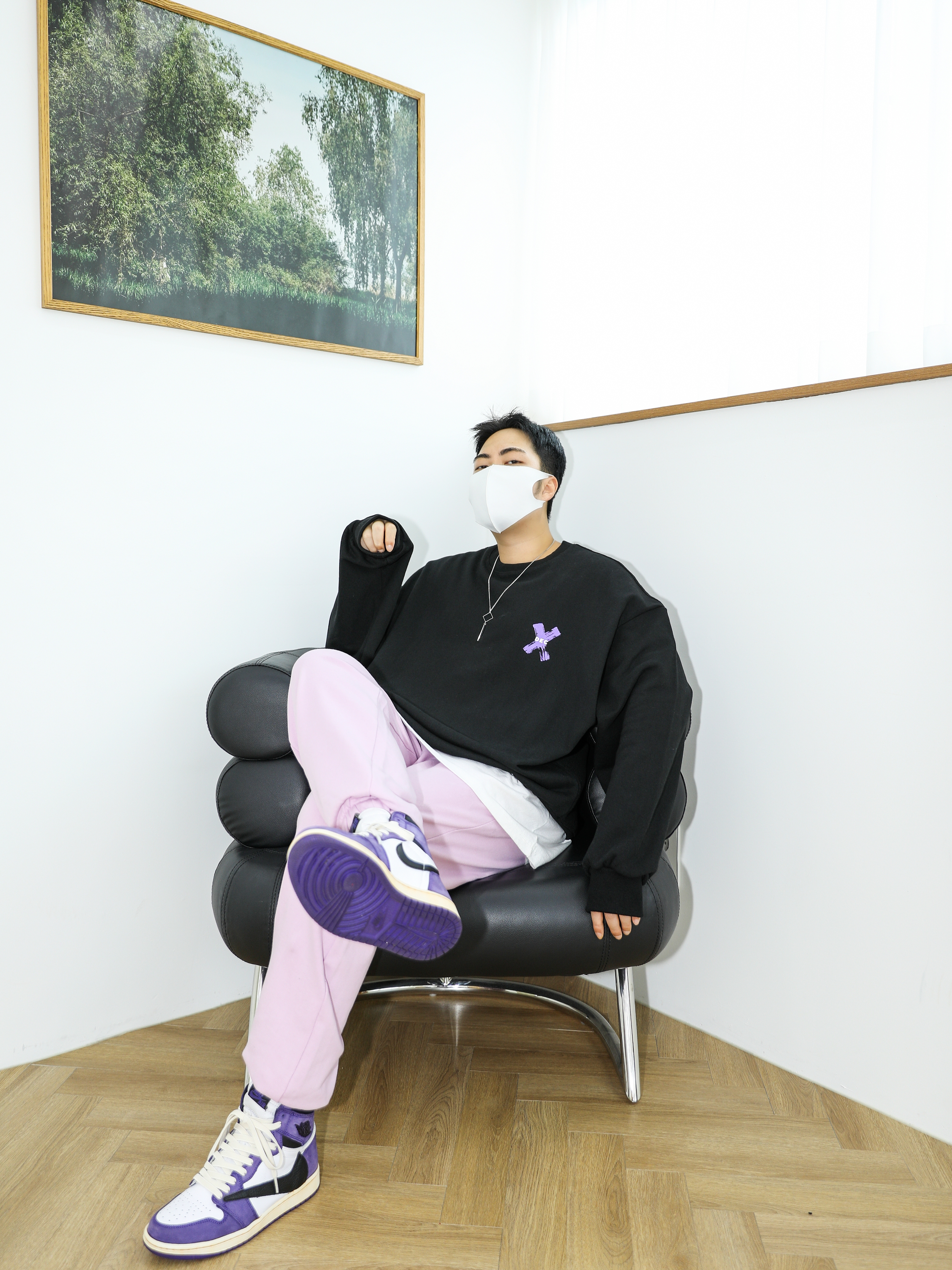 Jordan 1 Retro High OG Court Purple 2020 착용 스타일 - 1