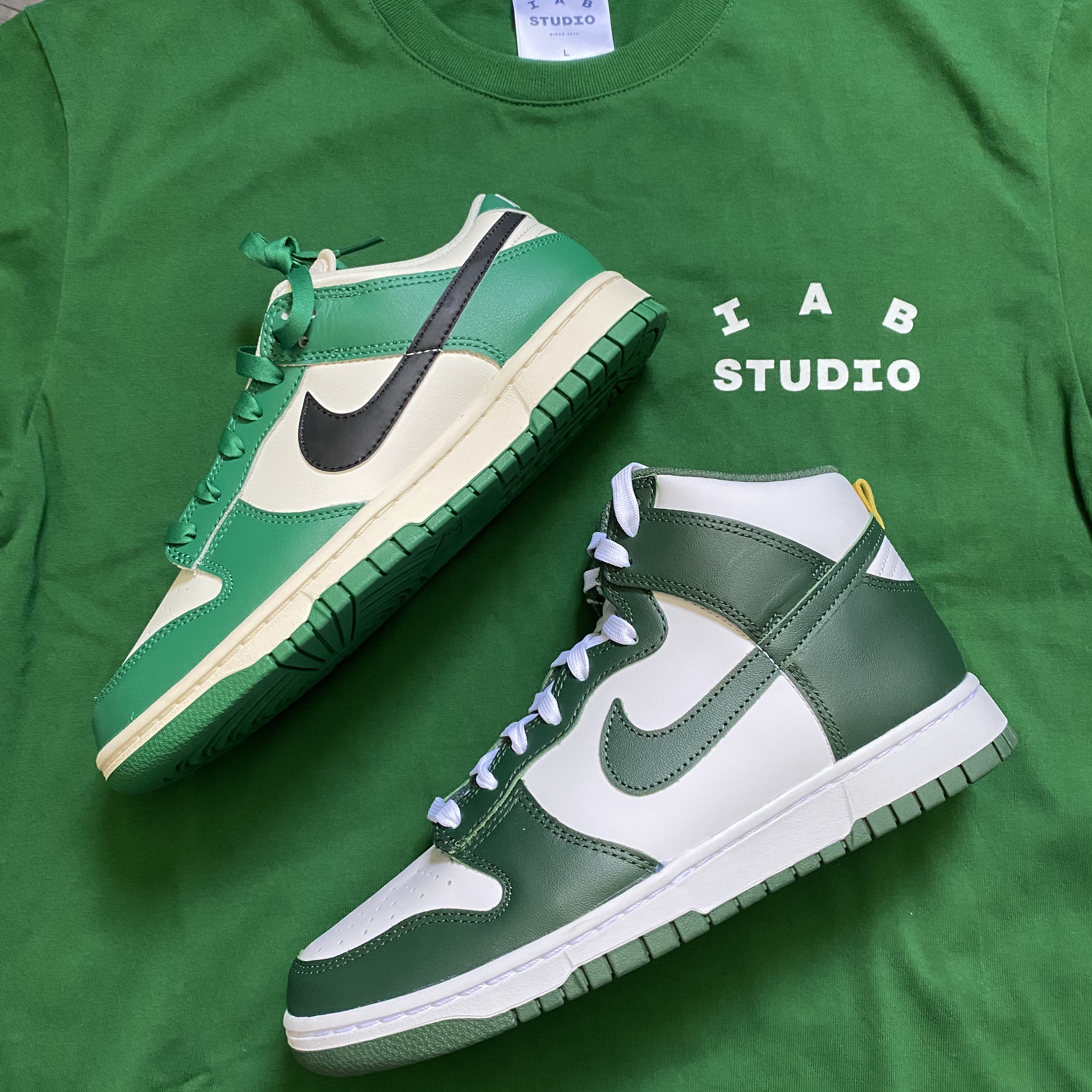 IAB Studio T-Shirt Green - 22FW, Nike Dunk Low Retro SE Jackpot Malachite ์ฐฉ์ฉ ์คํ์ผ