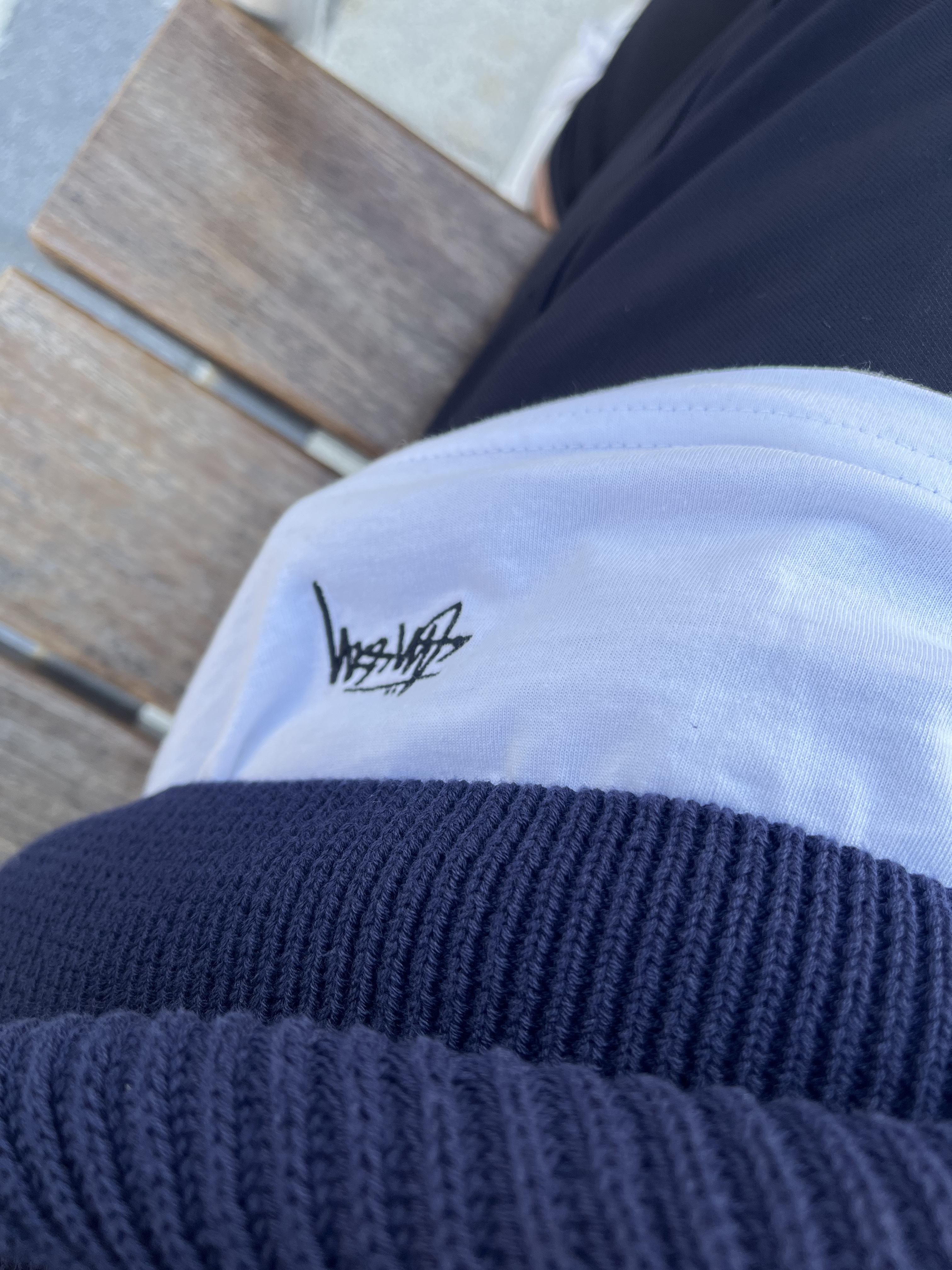 Stussy Undershirt White (3 Pack) 착용 스타일