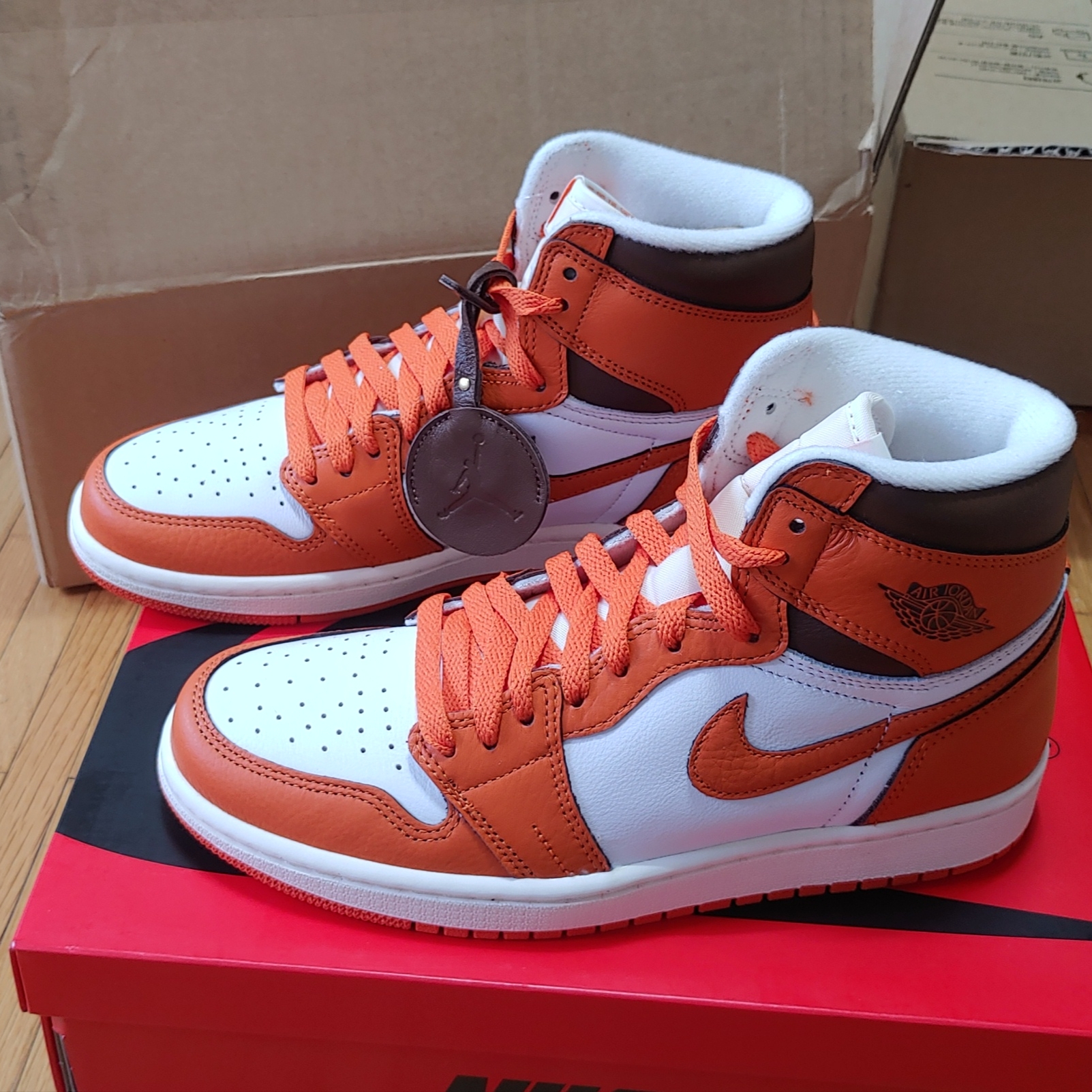(W) Jordan 1 Retro High OG Starfish 착용 스타일 - 2