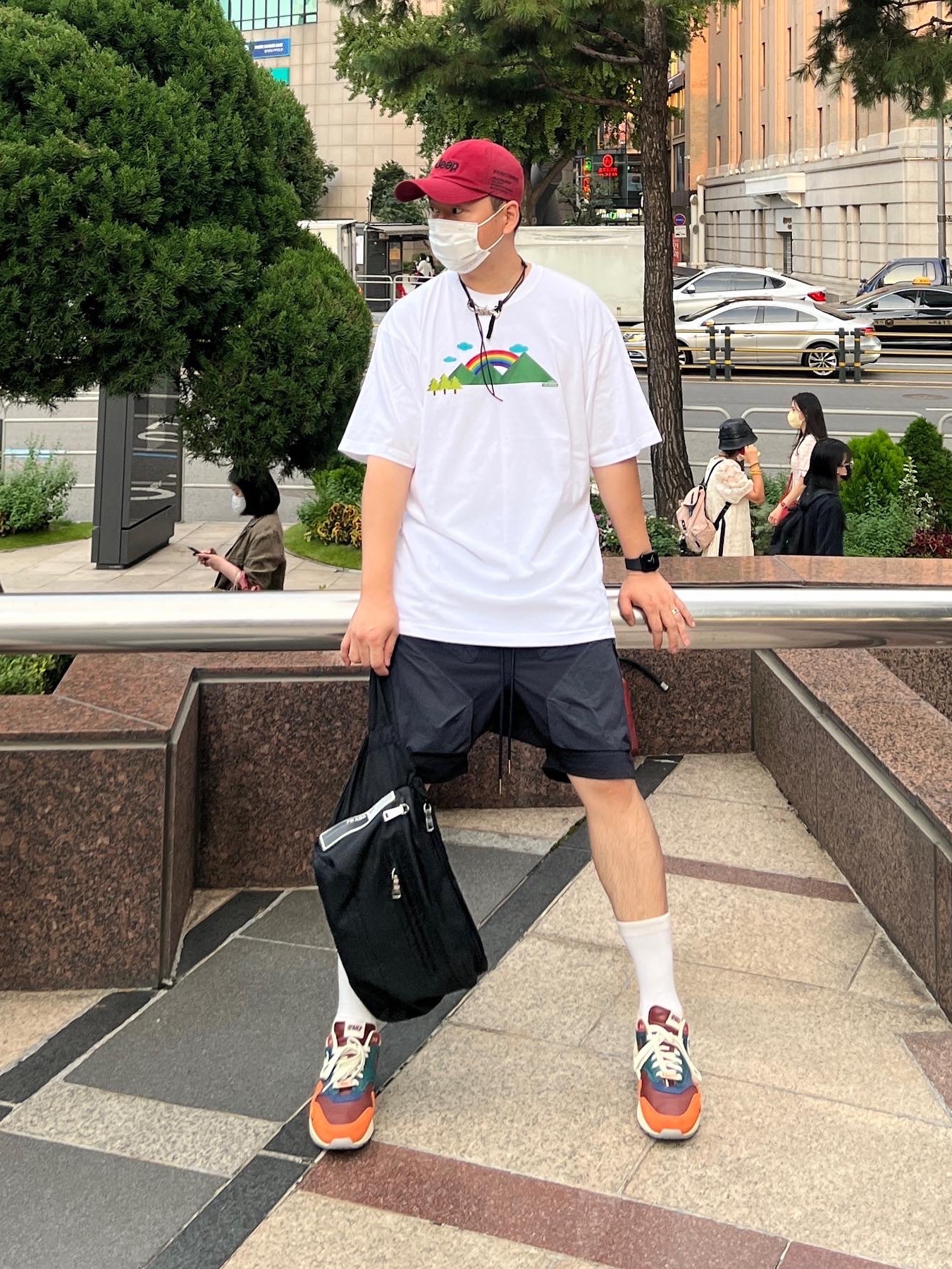 Nike x Kasina Air Max 1 SP Won-Ang Orange 착용 스타일 - 1