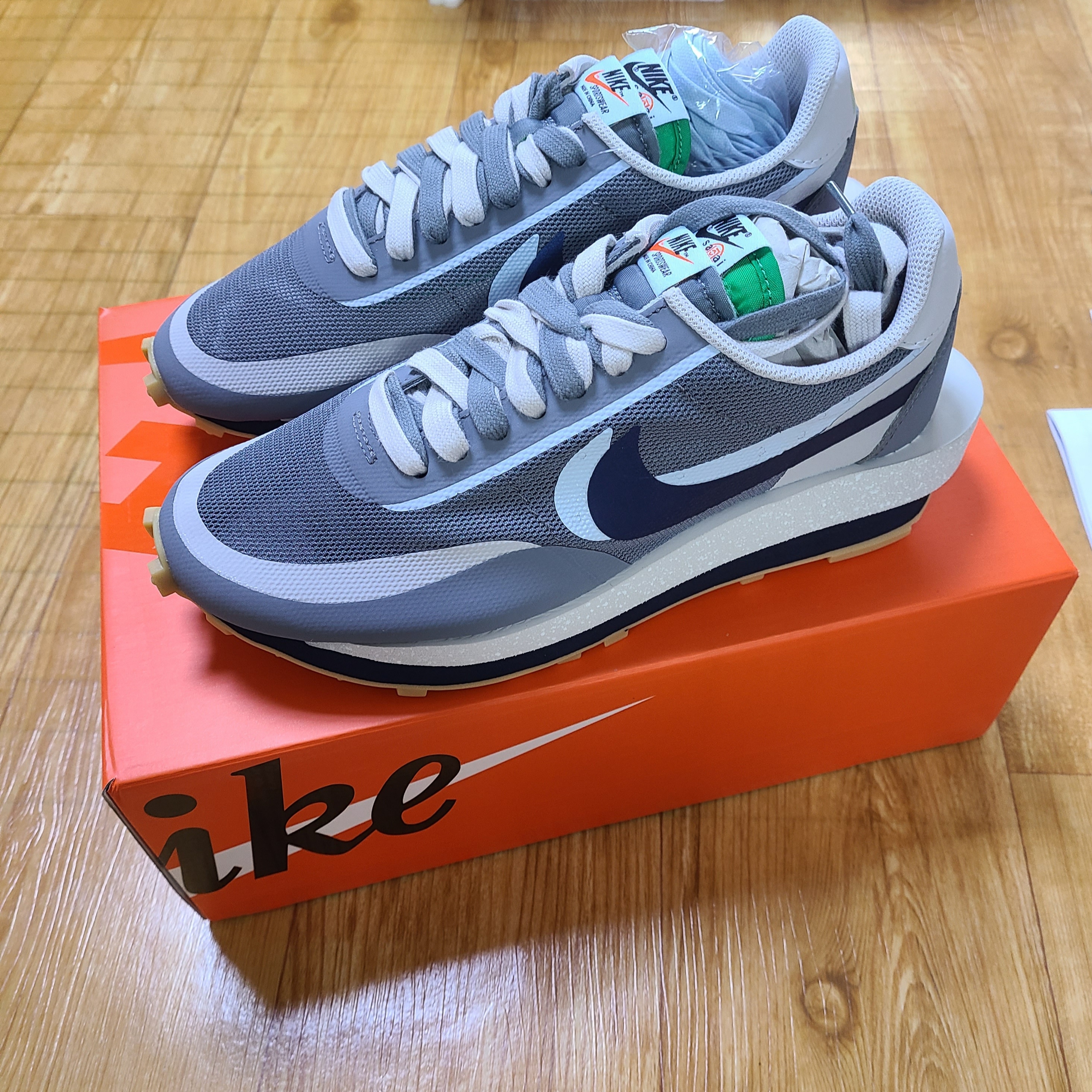 Nike x Sacai x Clot LDWaffle Cool Grey 착용 스타일