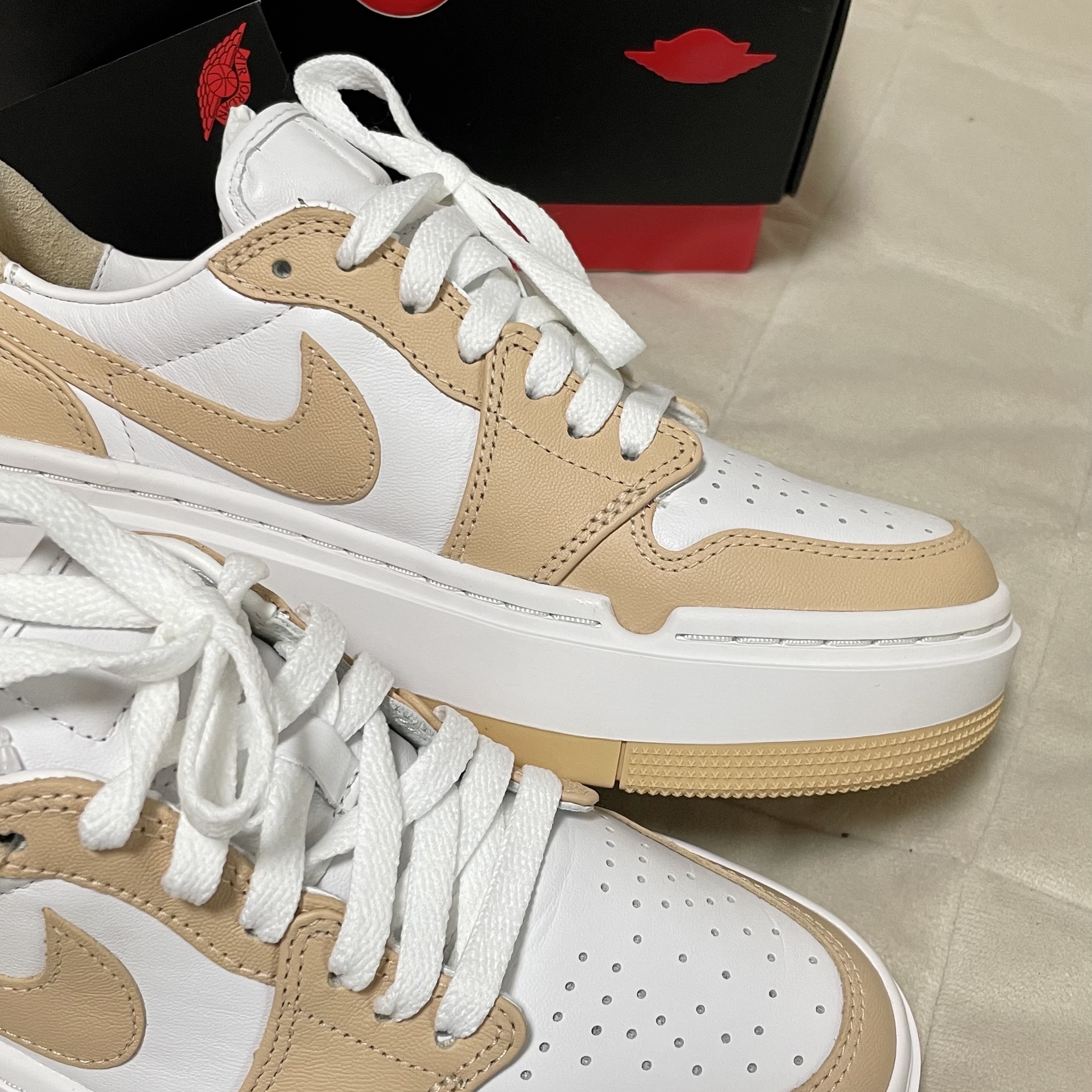 (W) Jordan 1 Elevate Low White Onyx 착용 스타일