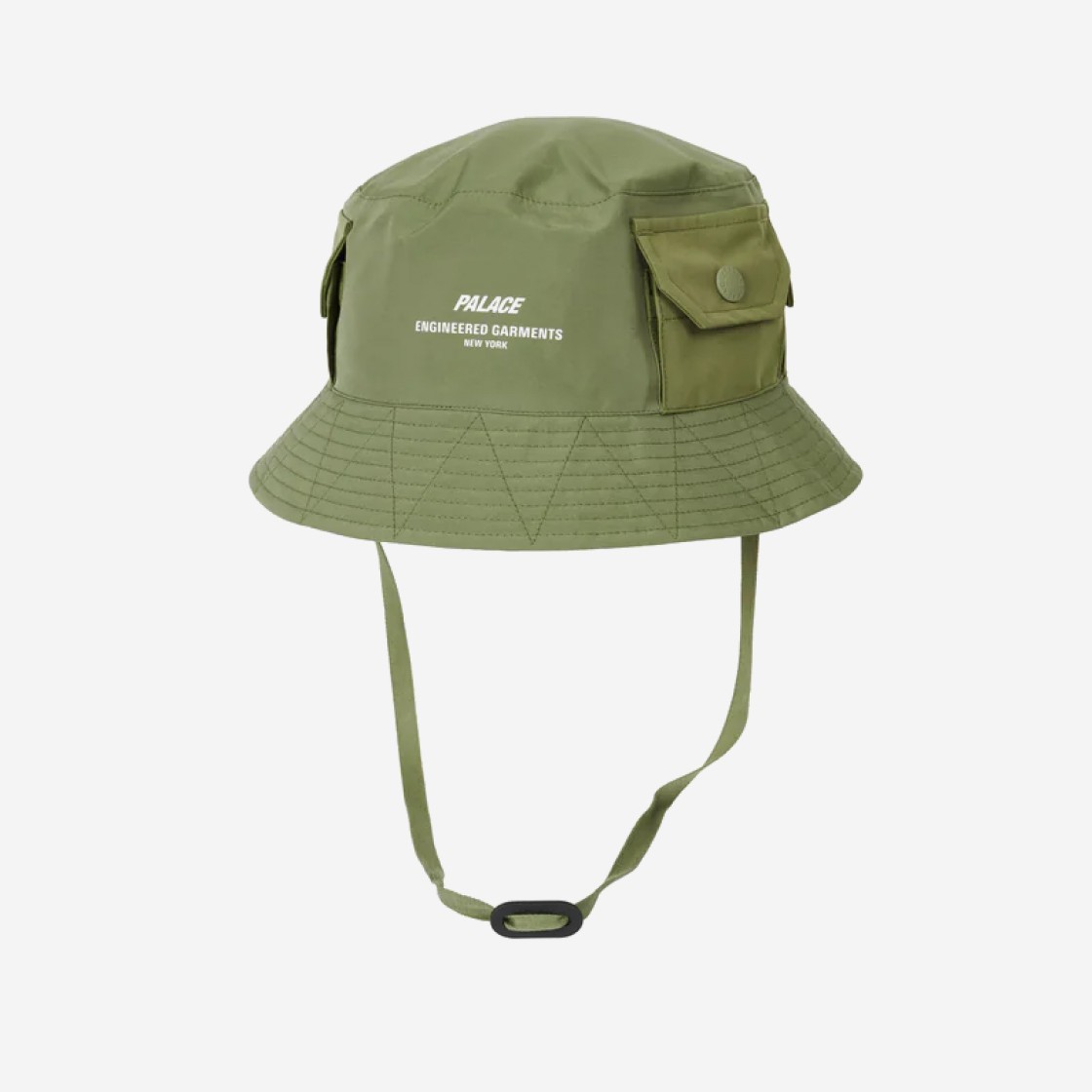 Palace x Engineered Garments Explorer Bucket Hat Olive - 22FW 상세 이미지 2