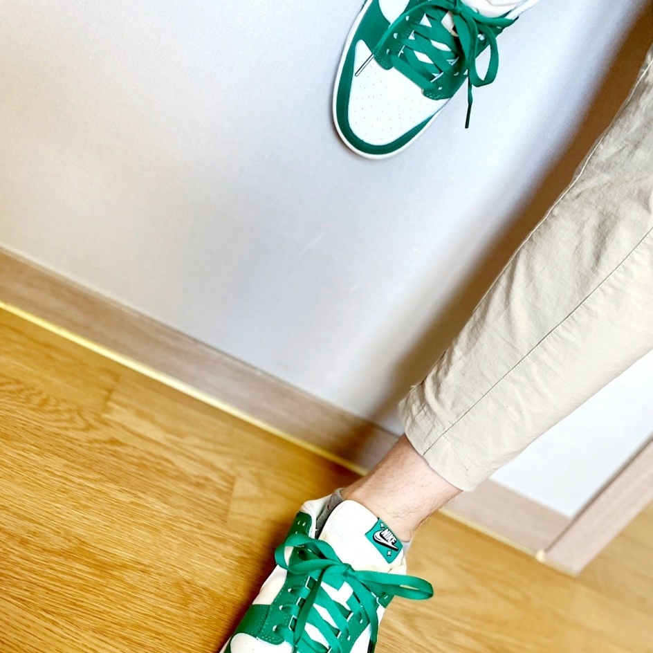 Nike Dunk Low Retro SE Jackpot Malachite 착용 스타일 - 3