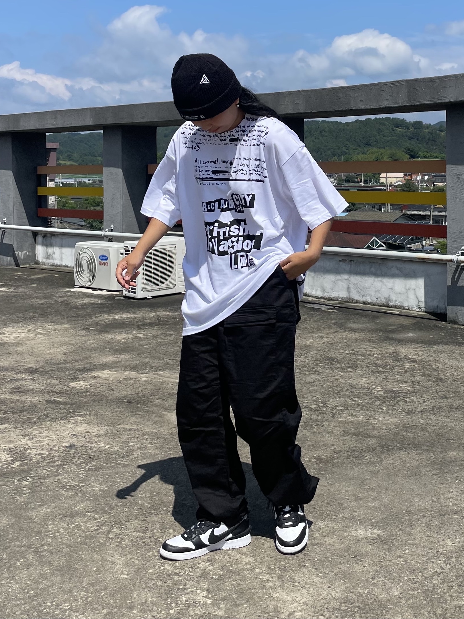 Nike x Ambush Dunk High Black 착용 스타일