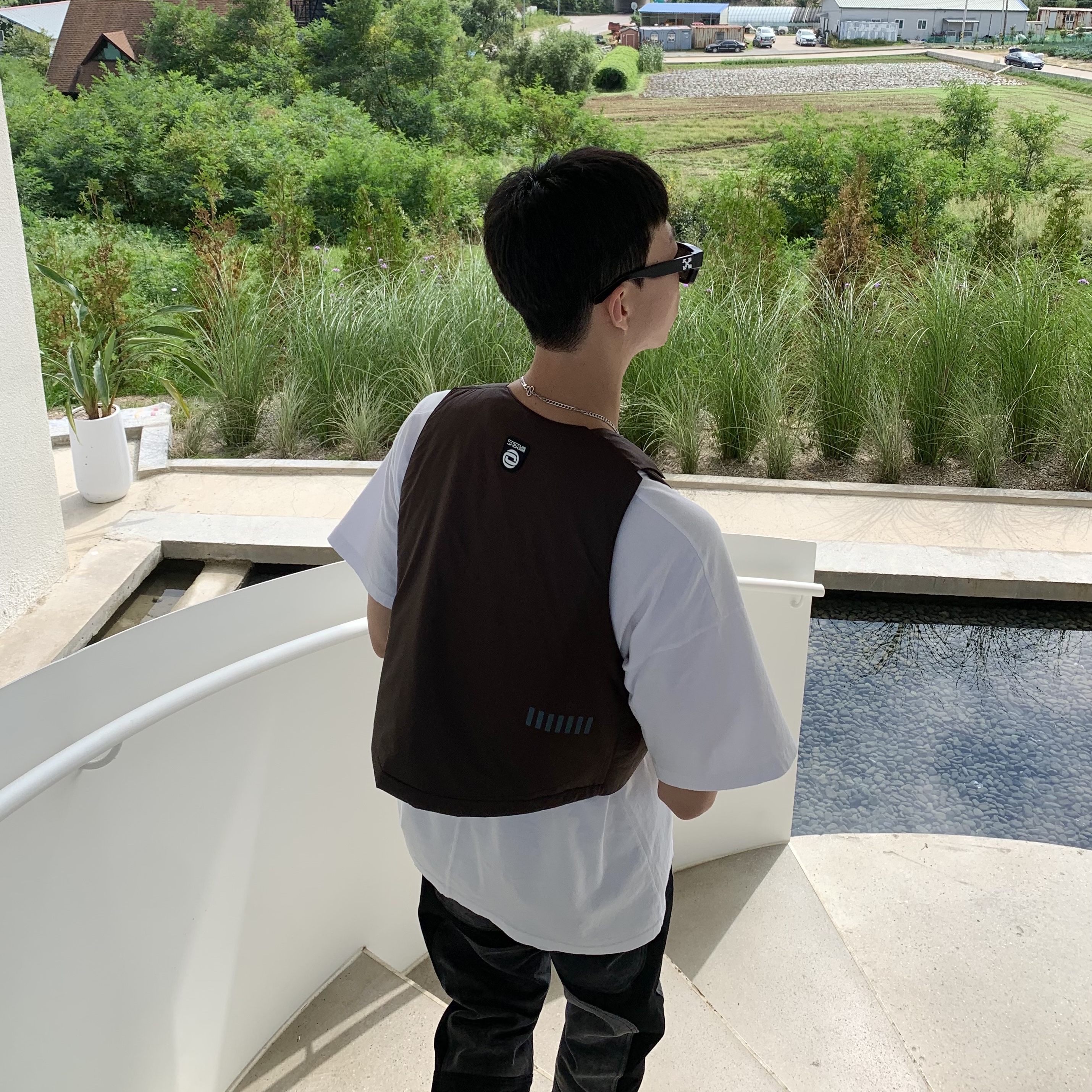 Nike x Travis Scott NRG BH Vest Velvet Brown - US/EU, Jordan 4 Retro Bred 2019 착용 스타일 - 3