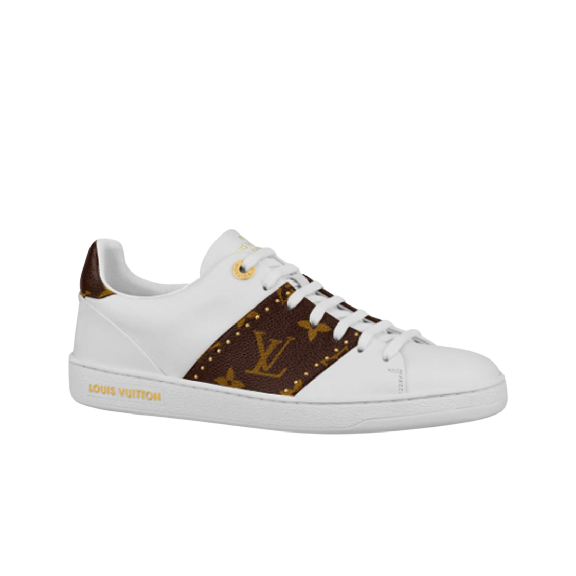 (W) 루이비통 프론트로우 트레이너 스니커즈 화이트((W) Louis Vuitton Frontrow Trainer Sneakers White) - 1