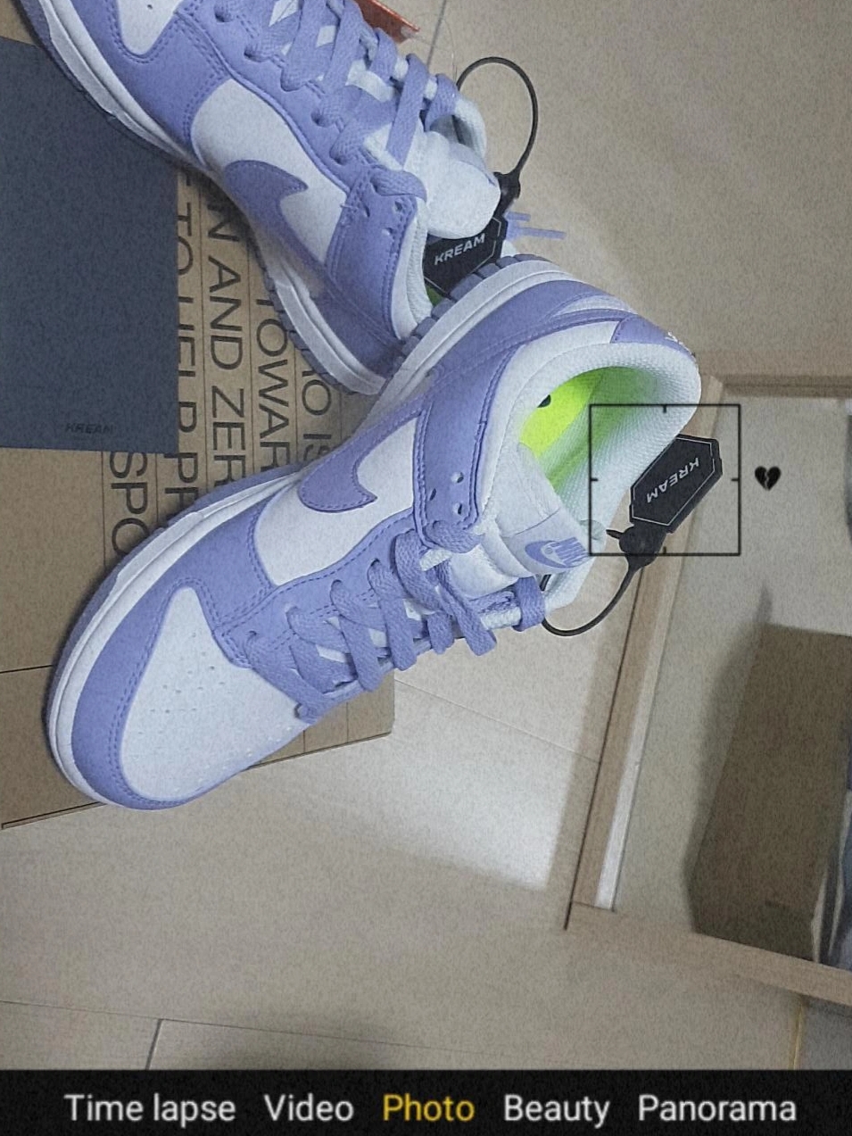 (W) Nike Dunk Low Next Nature Lilac 착용 스타일 - 5