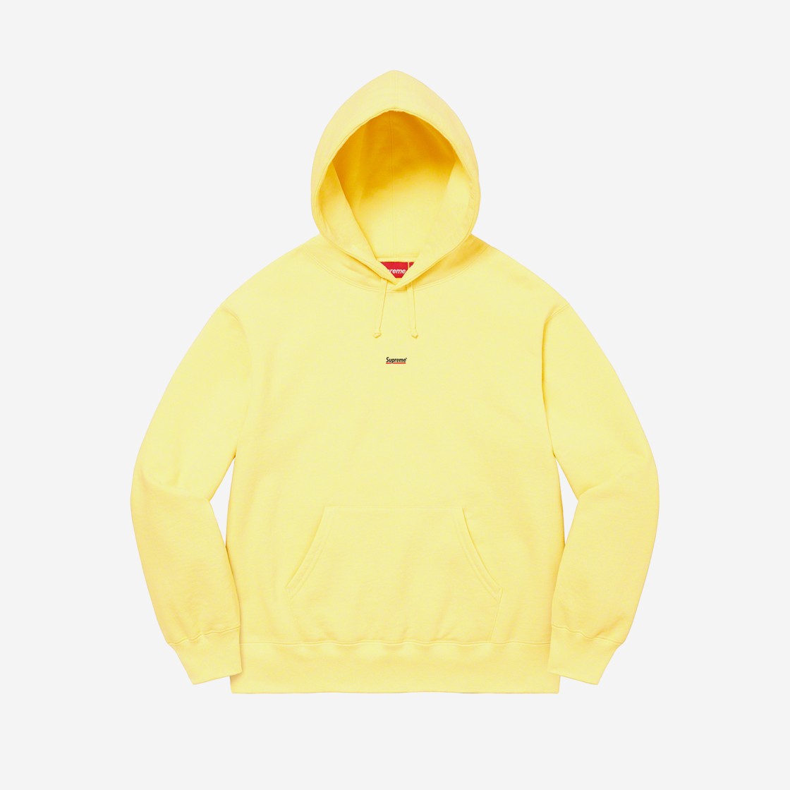 Supreme Underline Hooded Sweatshirt Pale Yellow - 22FW 상세 이미지 1