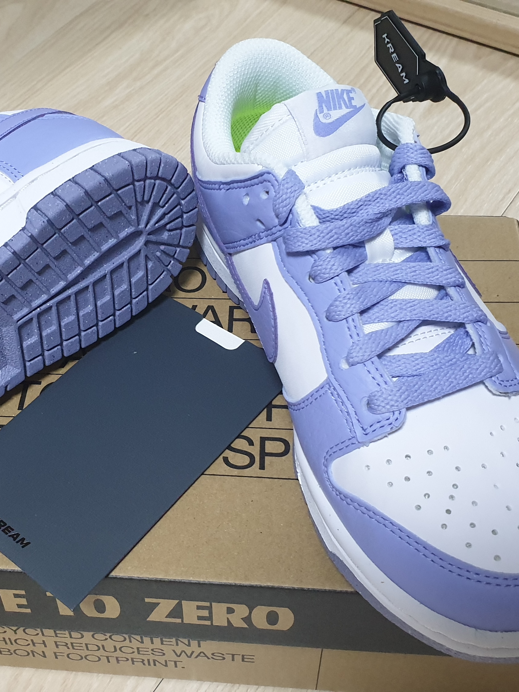 (W) Nike Dunk Low Next Nature Lilac 착용 스타일 - 4