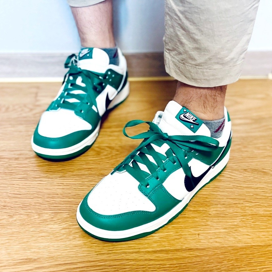 Nike Dunk Low Retro SE Jackpot Malachite 착용 스타일 - 2