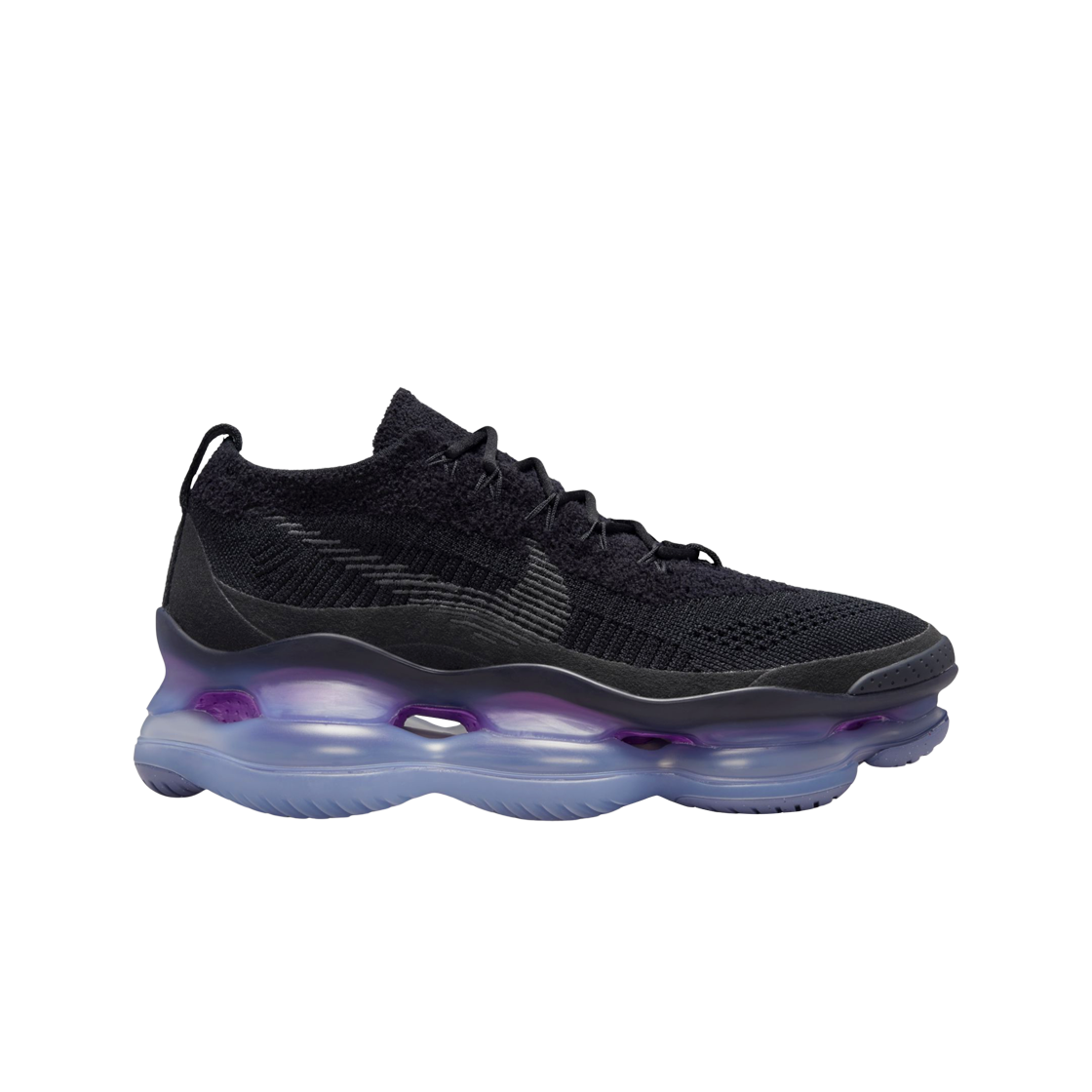 (W) 나이키 에어맥스 스콜피온 플라이니트 블랙 앤 페르시안 바이올렛((W) Nike Air Max Scorpion Flyknit Black and Persian Violet)