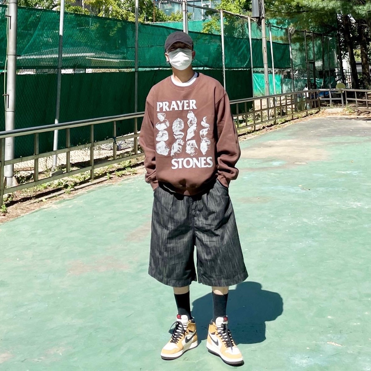 New Era x Murakami Takashi Ohana Unstructured Cap Black, Jordan 1 Retro High Rookie of the Year 착용 스타일 - 2