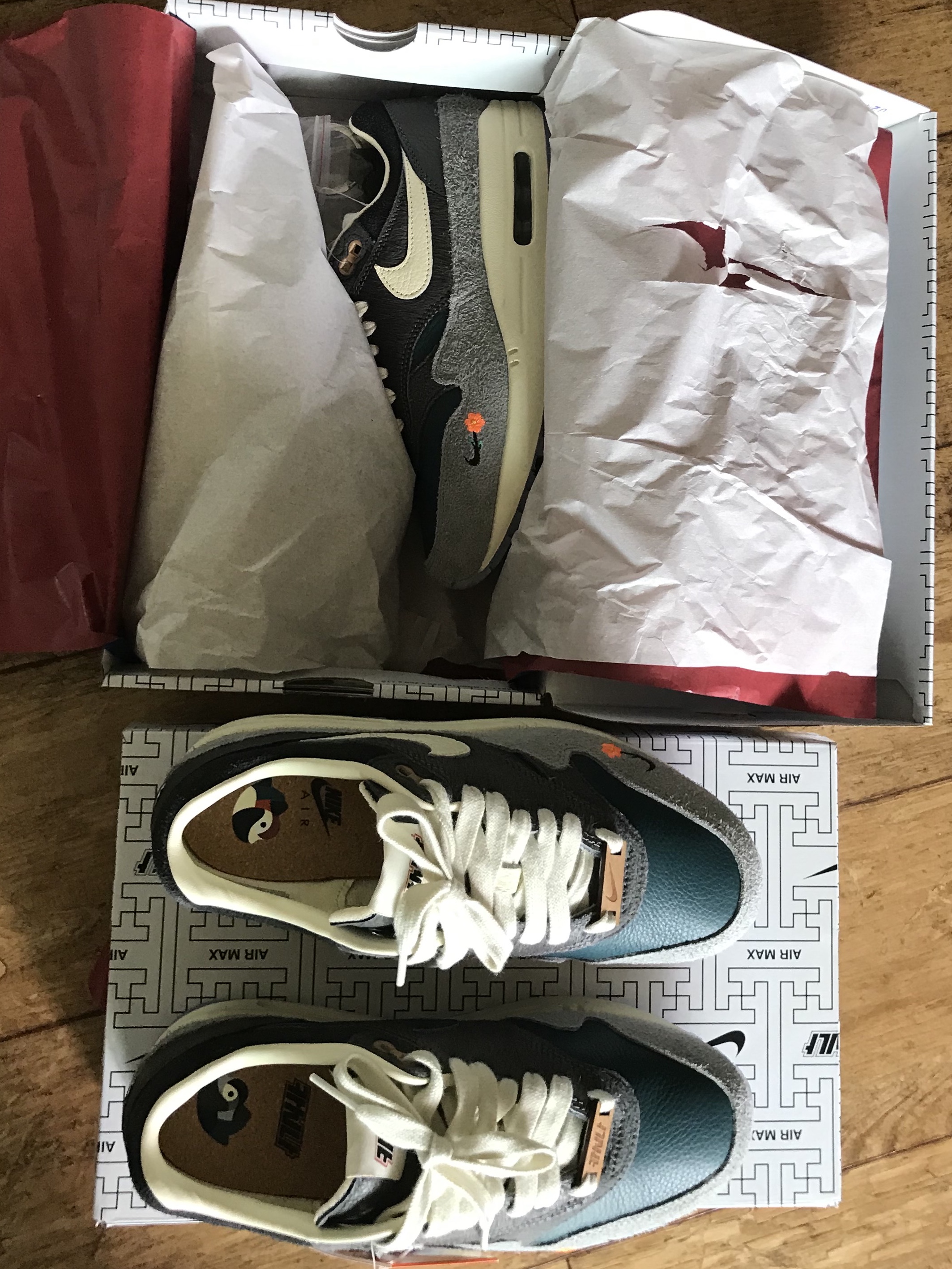 Nike x Kasina Air Max 1 SP Won-Ang Particle Grey 착용 스타일
