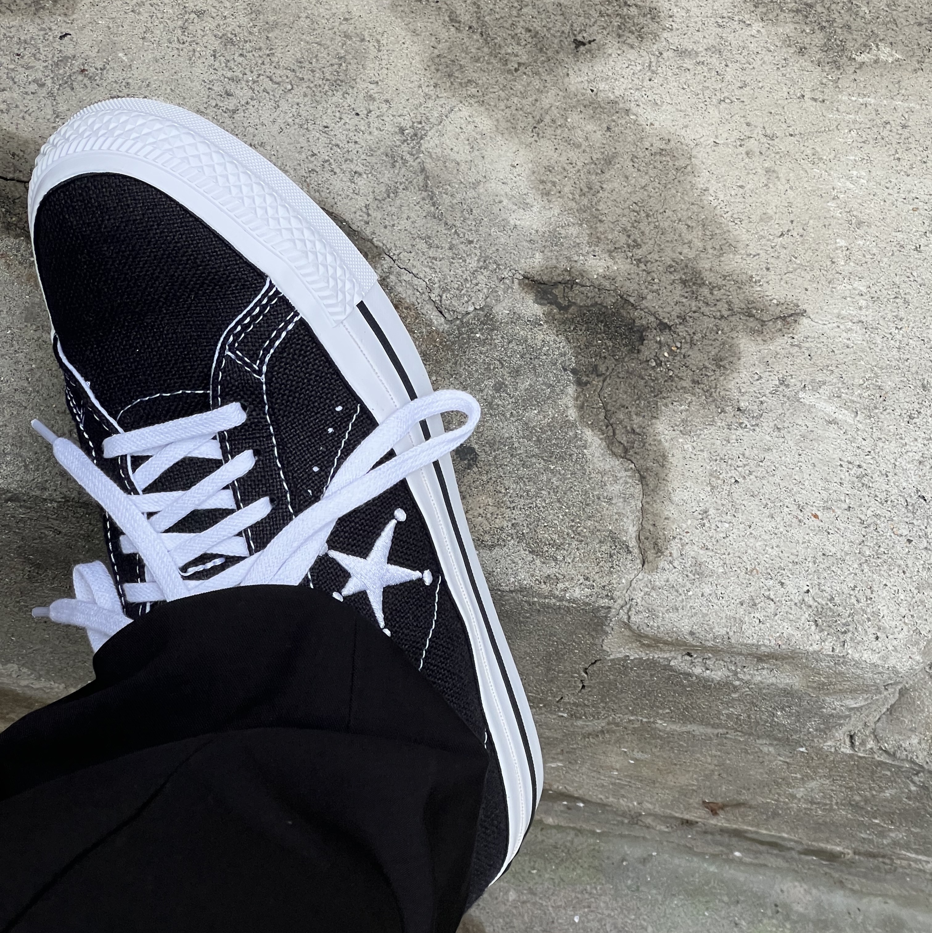 Converse x Stussy One Star Ox Black 착용 스타일