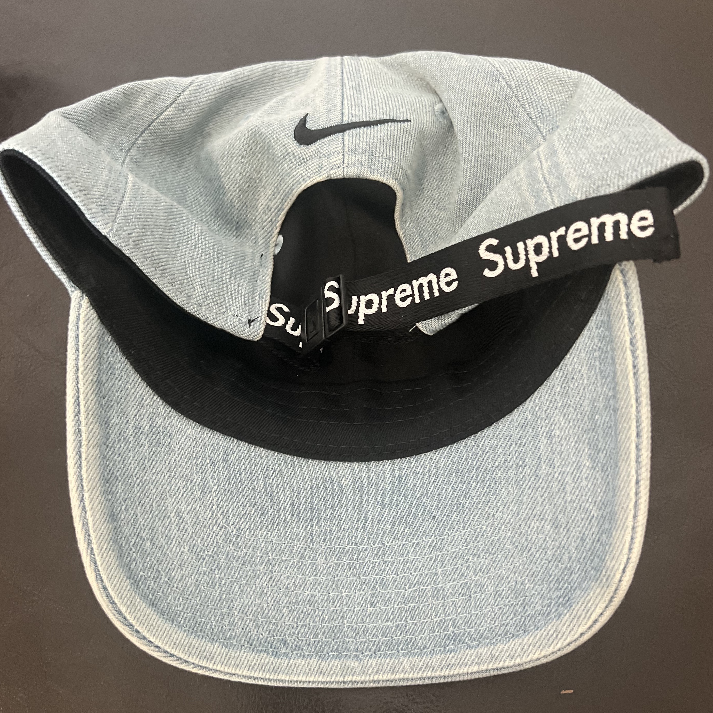 Supreme x Nike ACG Denim 6-Panel Washed Blue - 22FW 착용 스타일 - 1