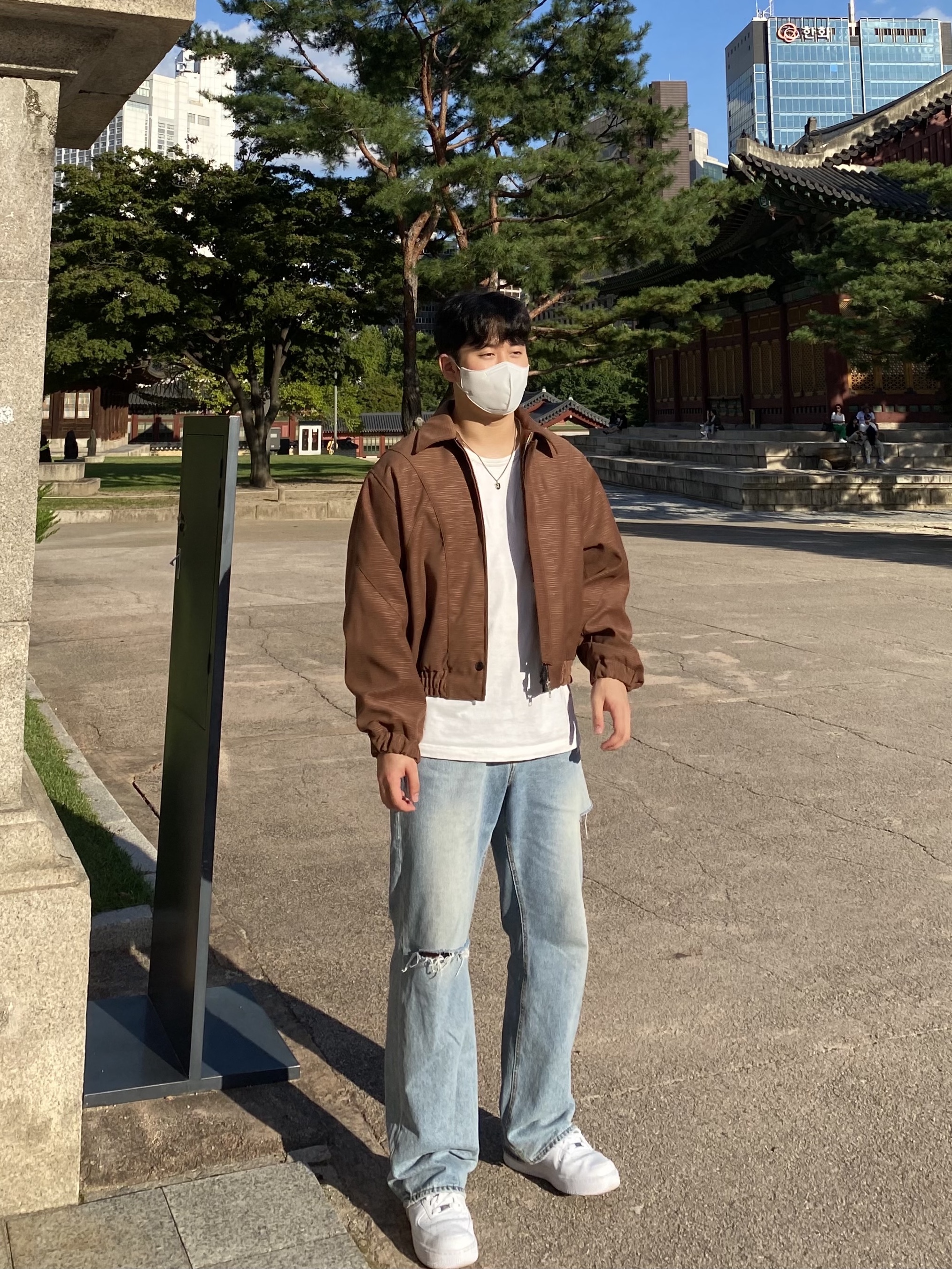 Nike Air Force 1 '07 Low White 착용 스타일 - 5