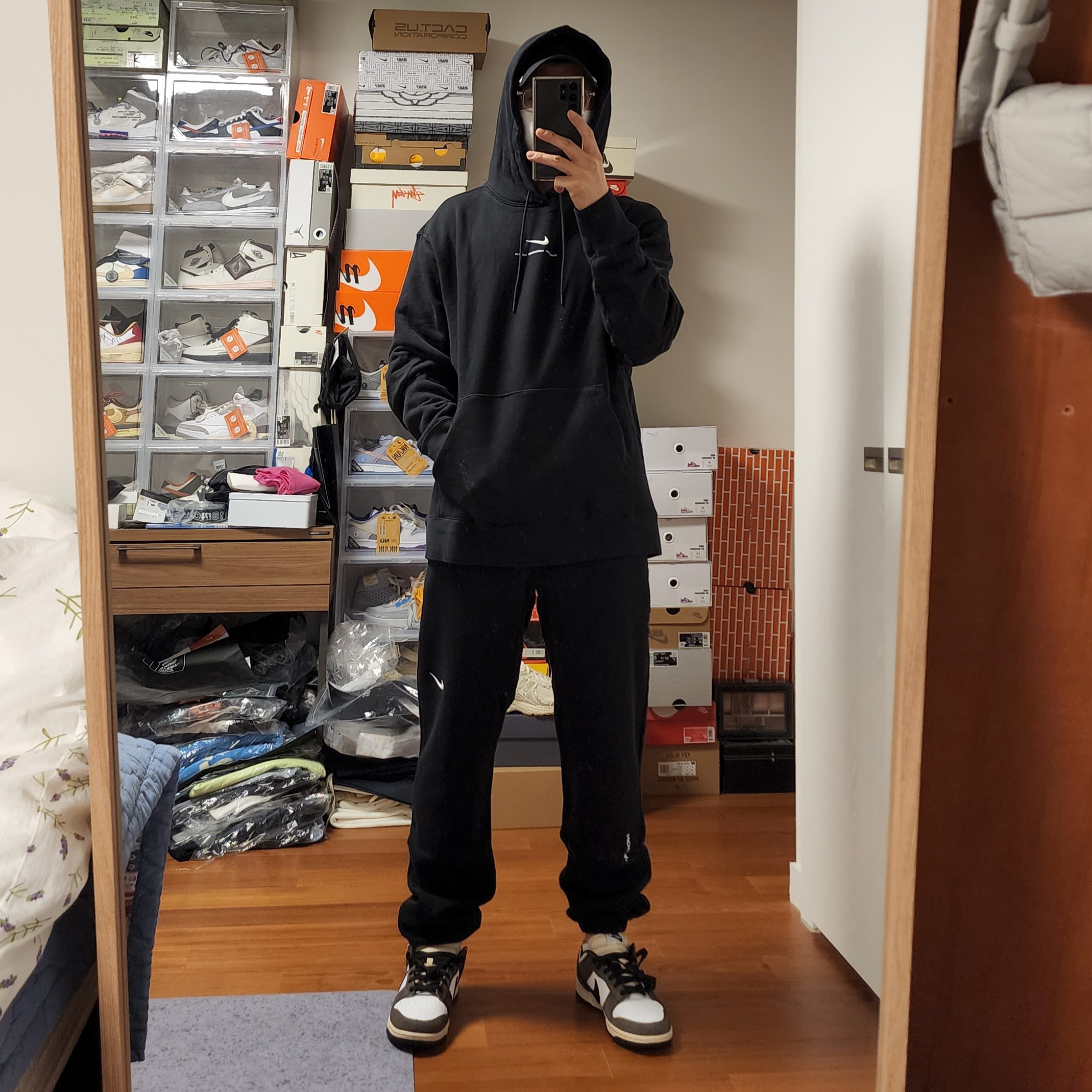 Nike x Drake Nocta Golf Cap Black, Nike x Drake Nocta NRG Essential Fleece Hoodie Black - US/EU 착용 스타일 - 2