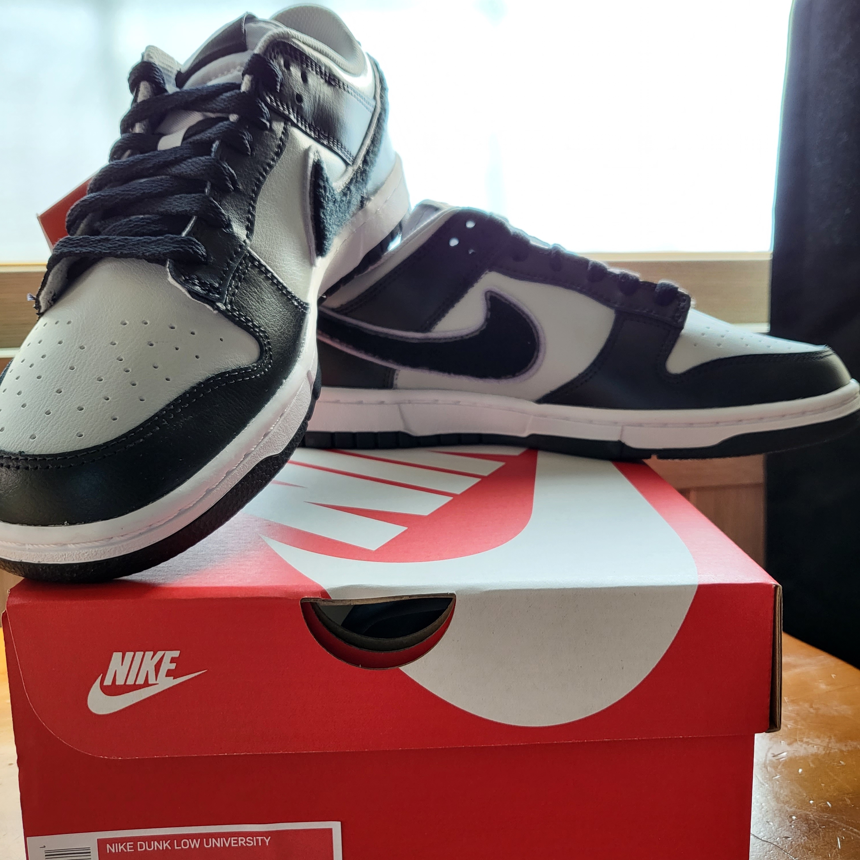 Nike Dunk Low Retro Grey Fog Black 착용 스타일 - 1