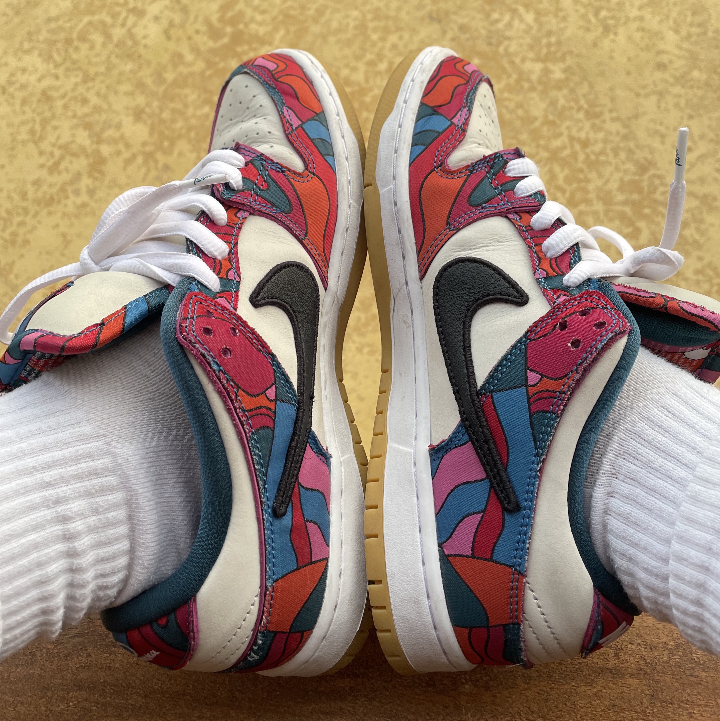 Nike x Parra SB Dunk Low Pro Abstract Art 착용 스타일