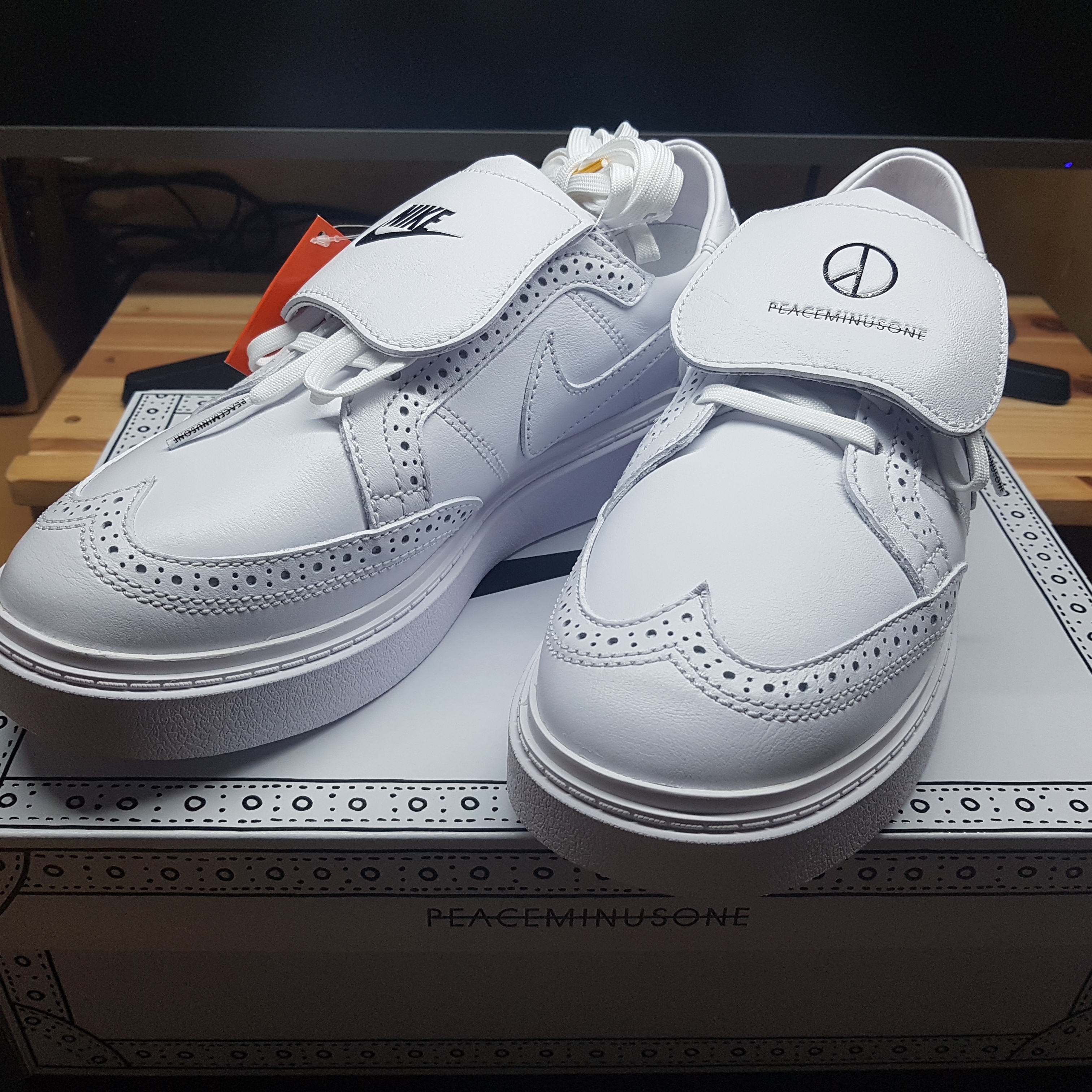 Nike x Peaceminusone Kwondo1 White 착용 스타일