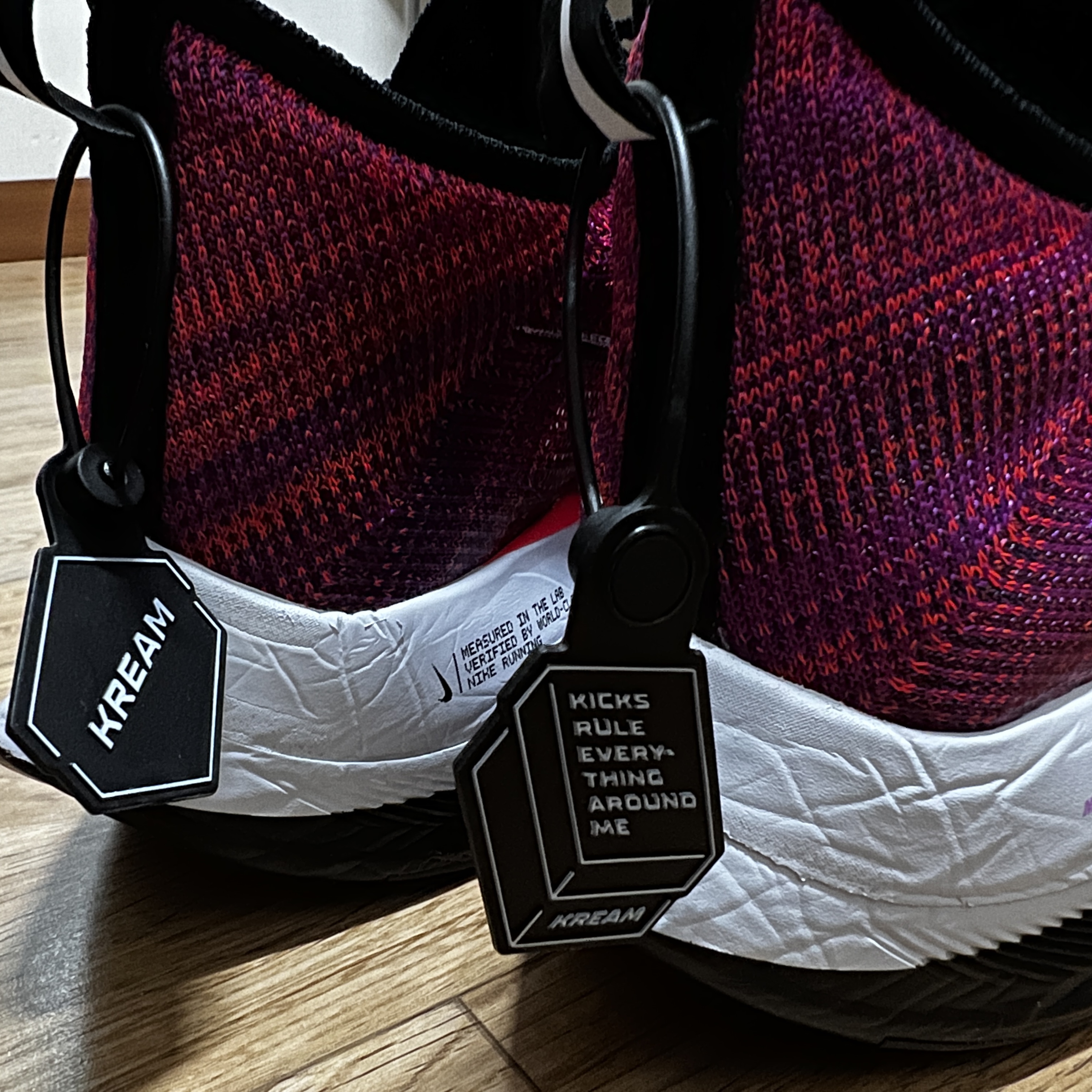 Nike Air Zoom Alphafly Next% Hyper Violet 착용 스타일 - 4