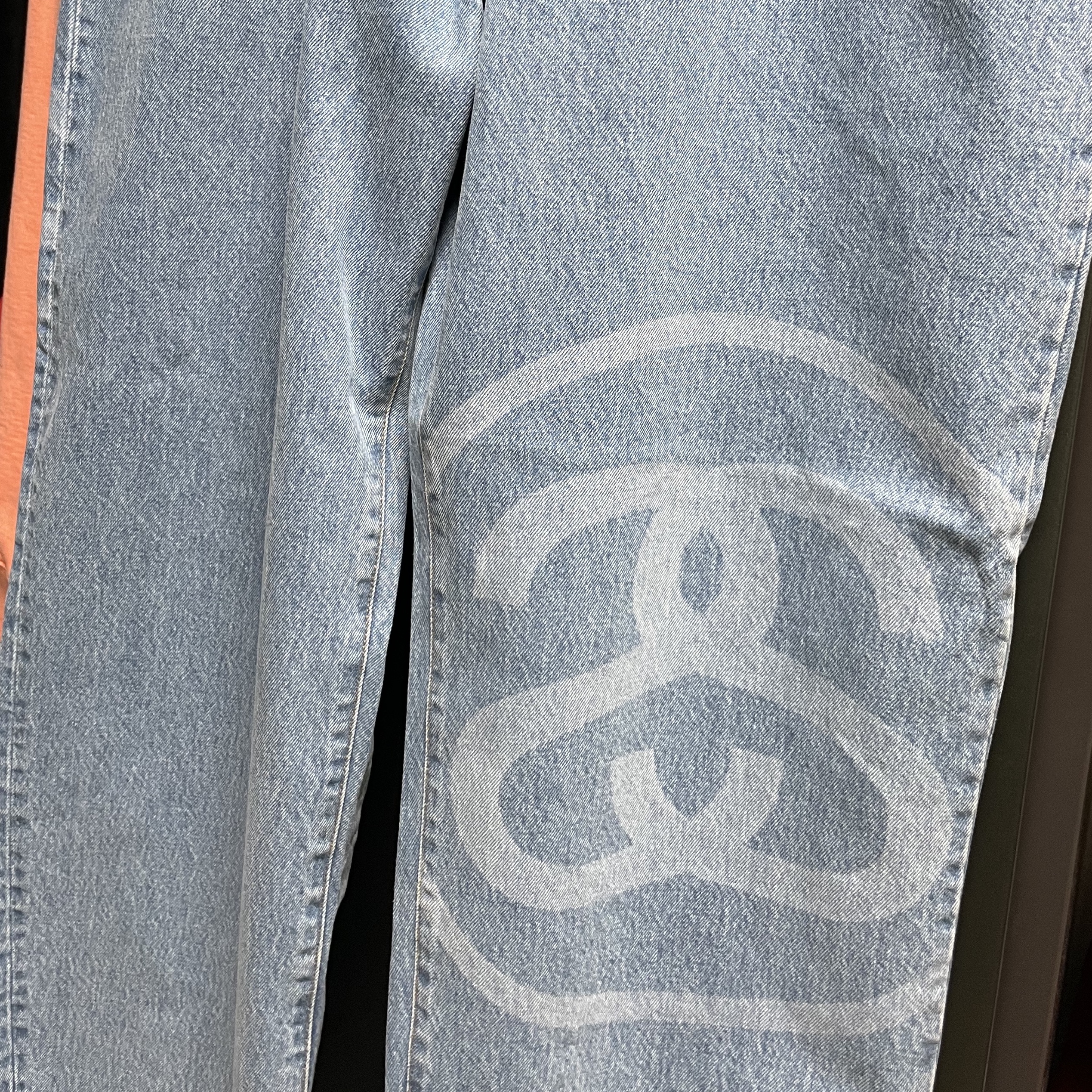 Stussy SS Link Big OL' Jean Stone Wash 착용 스타일 - 2