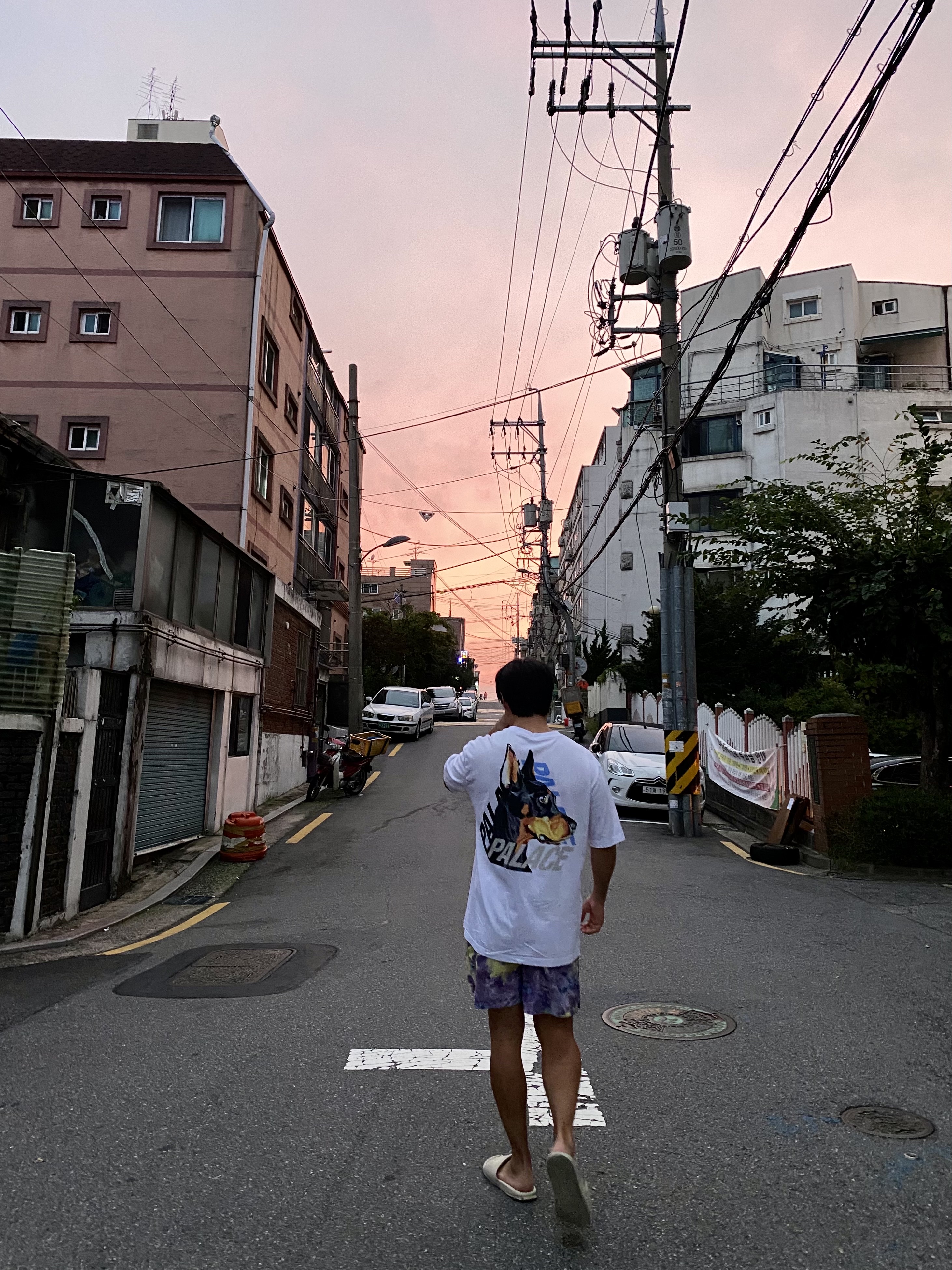 Palace P-3-K-9 T-Shirt White - 22SS, Nike x Stussy Benassi Hemp Slide Fossil Stone 착용 스타일 - 3