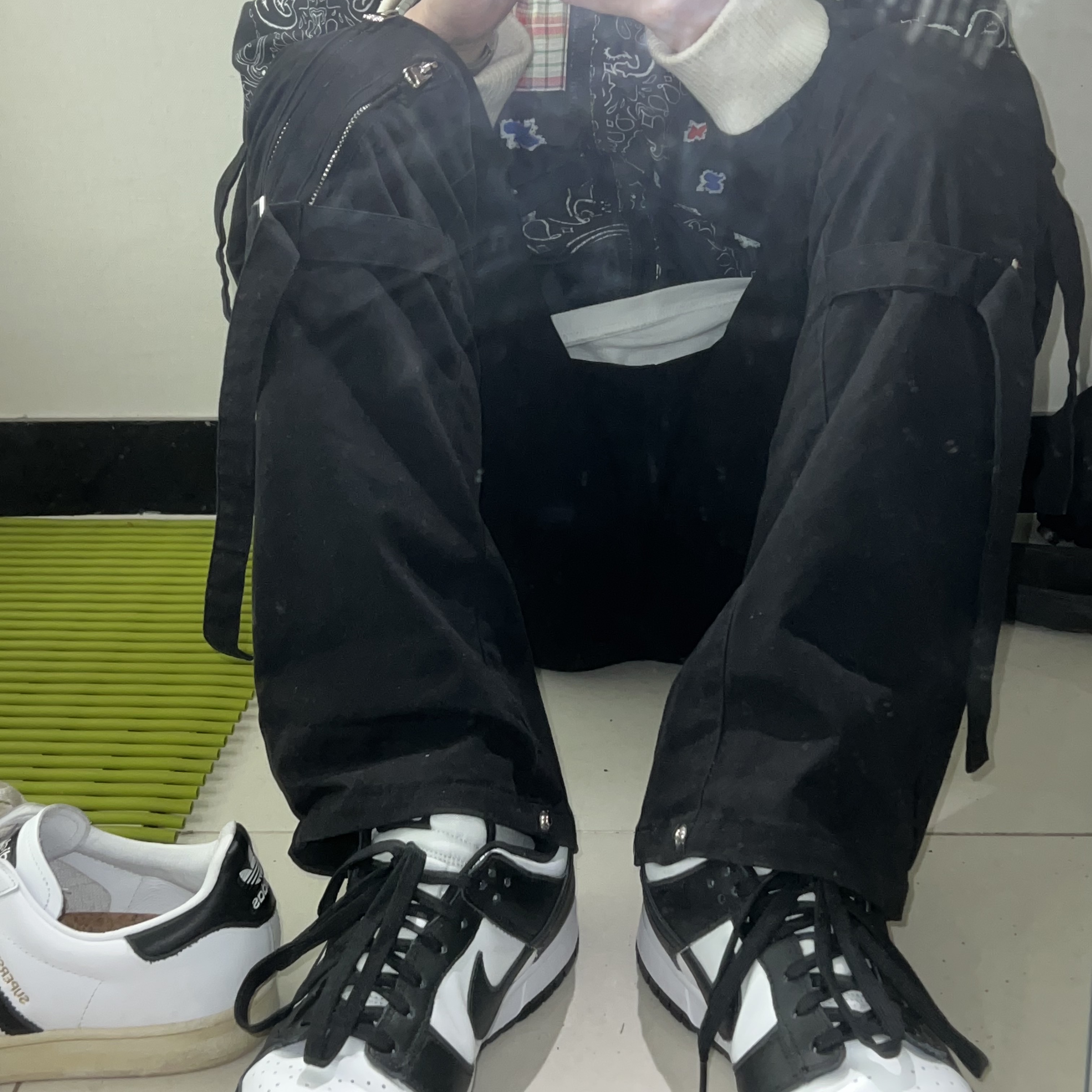 Nike Dunk Low Retro Black 착용 스타일