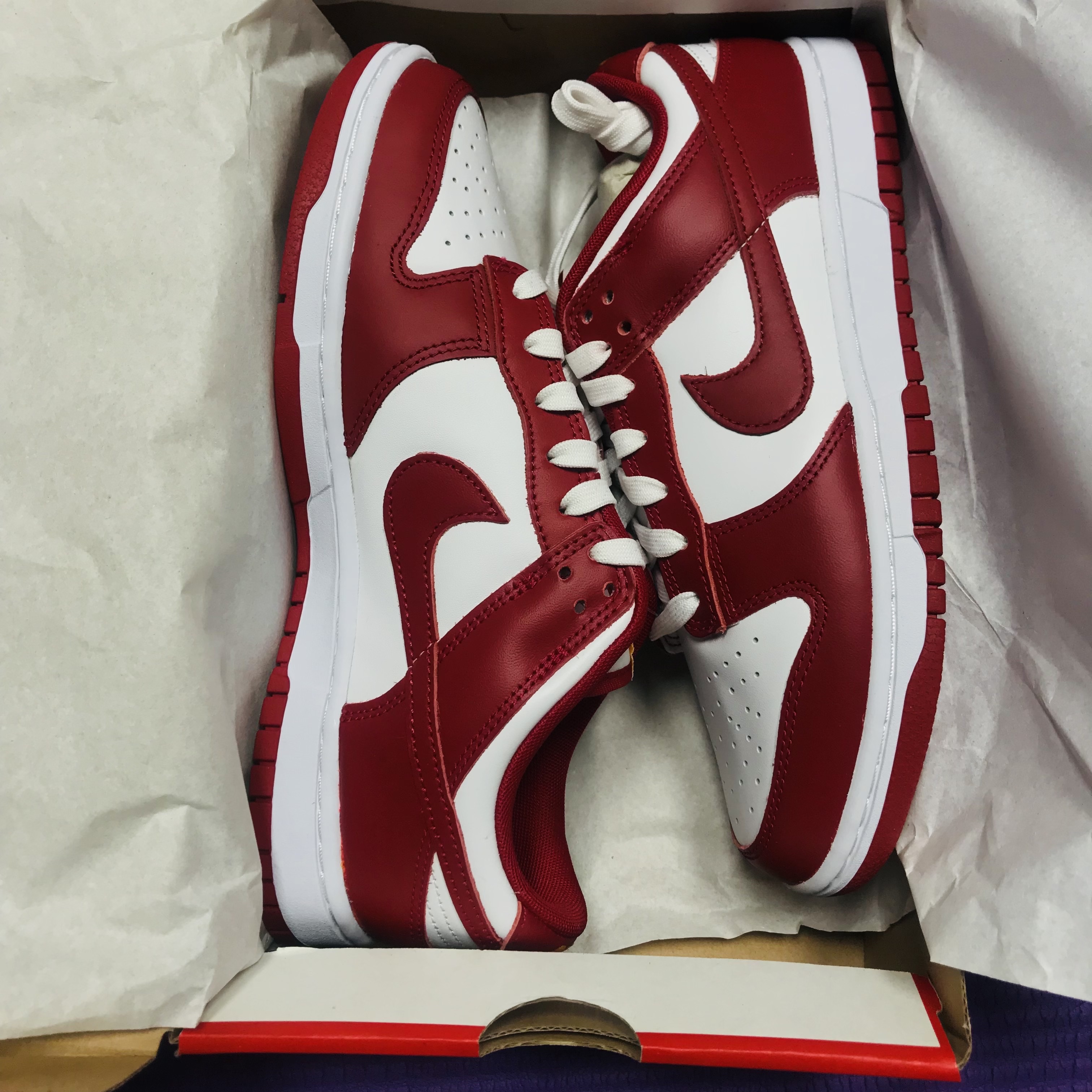 Nike Dunk Low Retro Gym Red 착용 스타일 - 1