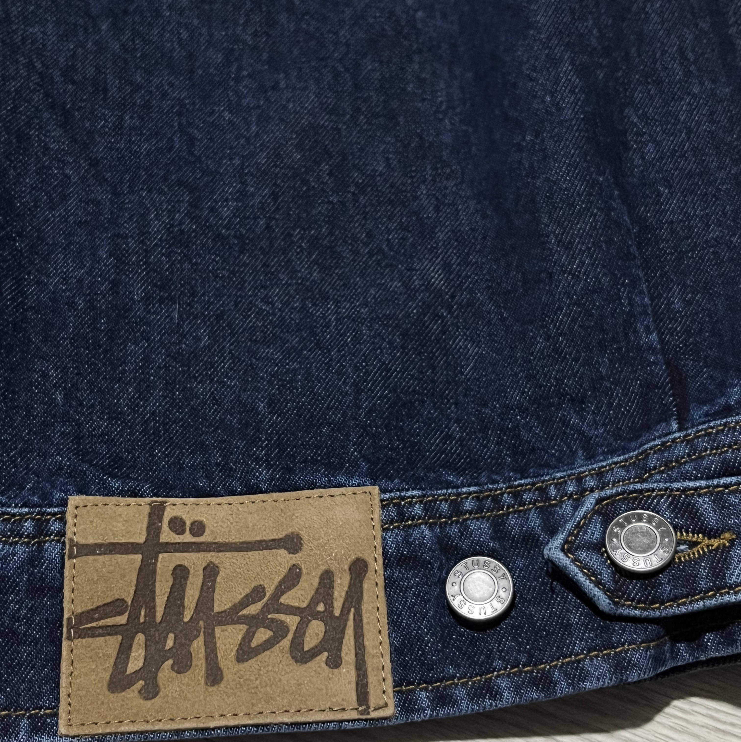Stussy SS Link Zip Work Jacket One Wash 착용 스타일 - 3