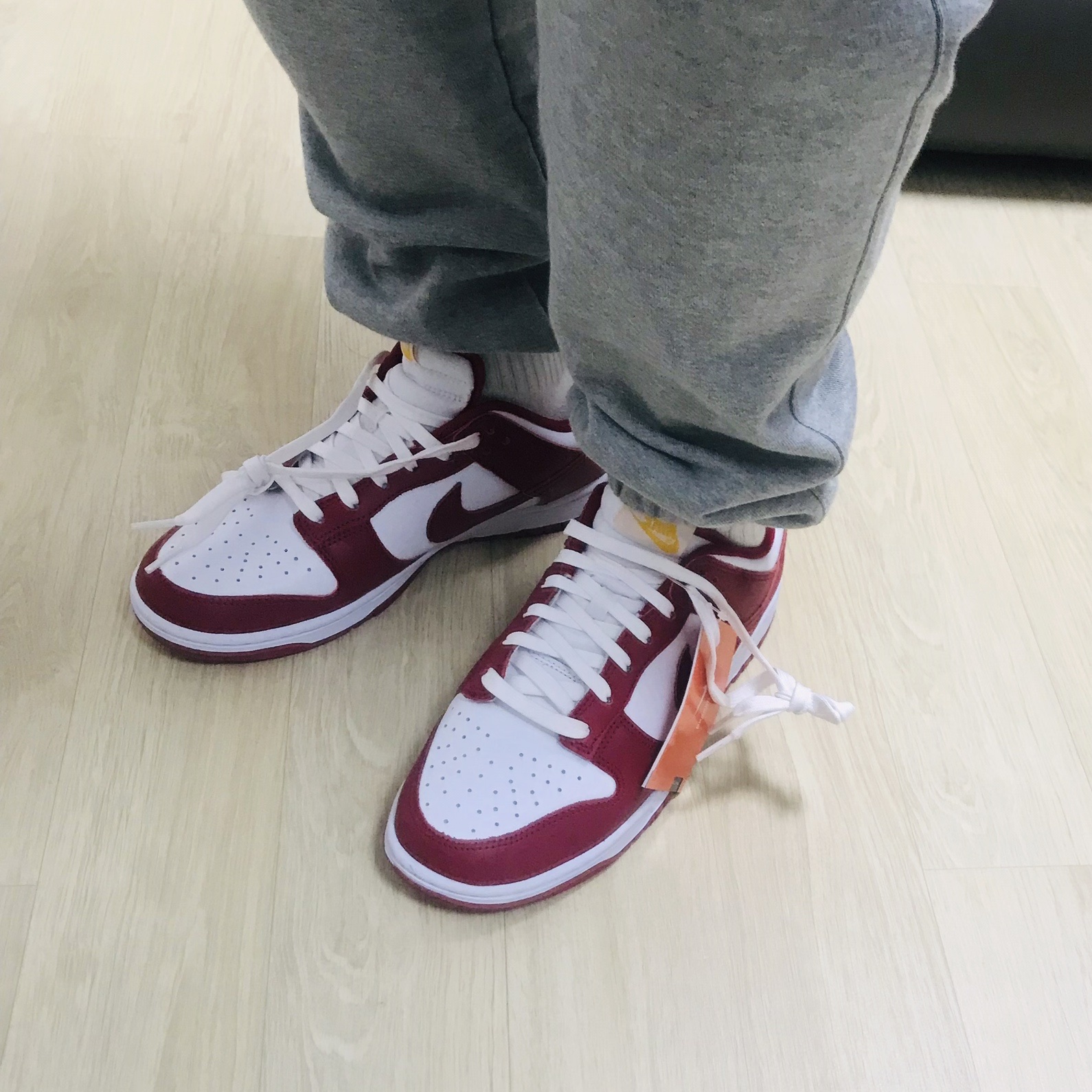 Nike Dunk Low Retro Gym Red 착용 스타일 - 3