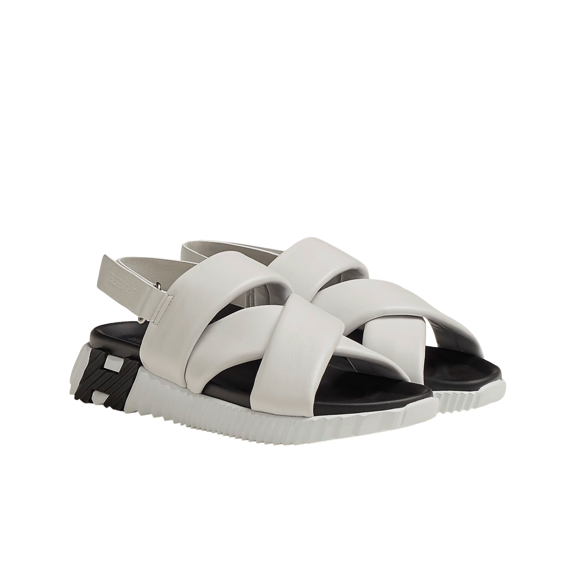 (W) 에르메스 일렉트릭 샌들 나파 & 블랑((W) Hermes Electric Sandal Nappa & Blanc) - 2