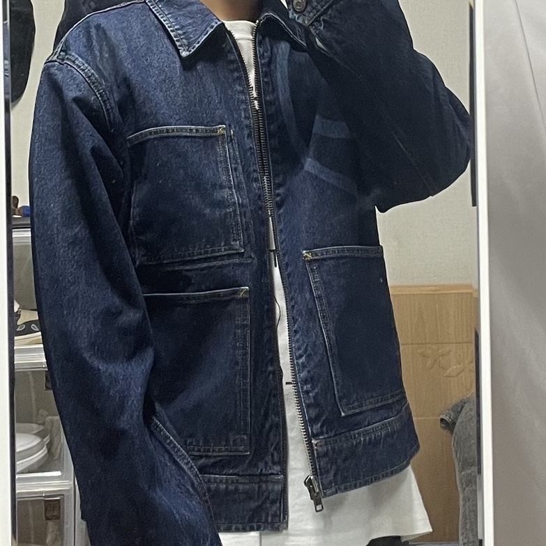 Stussy SS Link Zip Work Jacket One Wash 착용 스타일