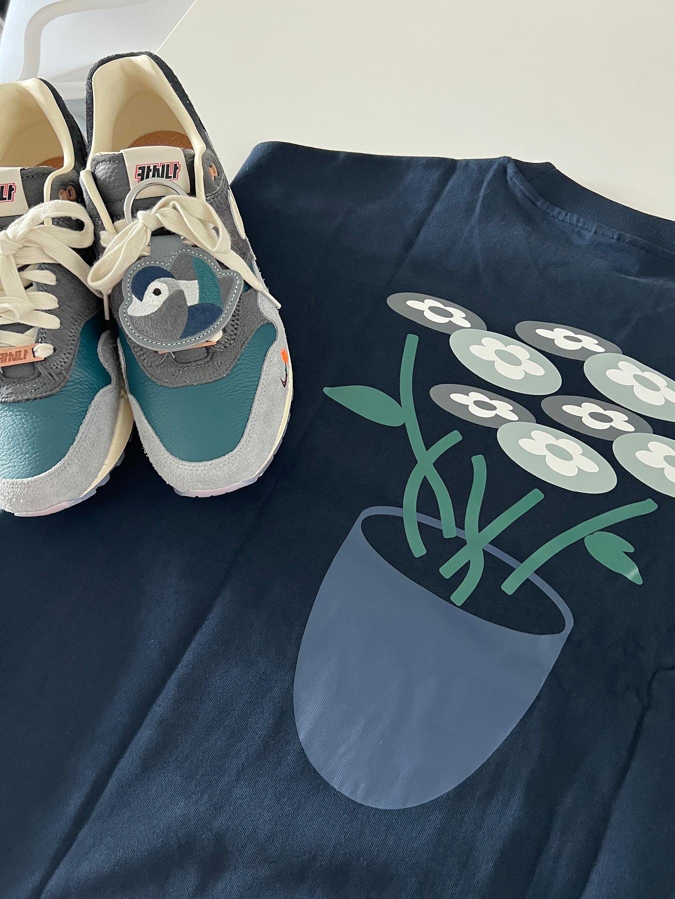 Nike x Kasina Air Max 1 SP Won-Ang Particle Grey 착용 스타일 - 2