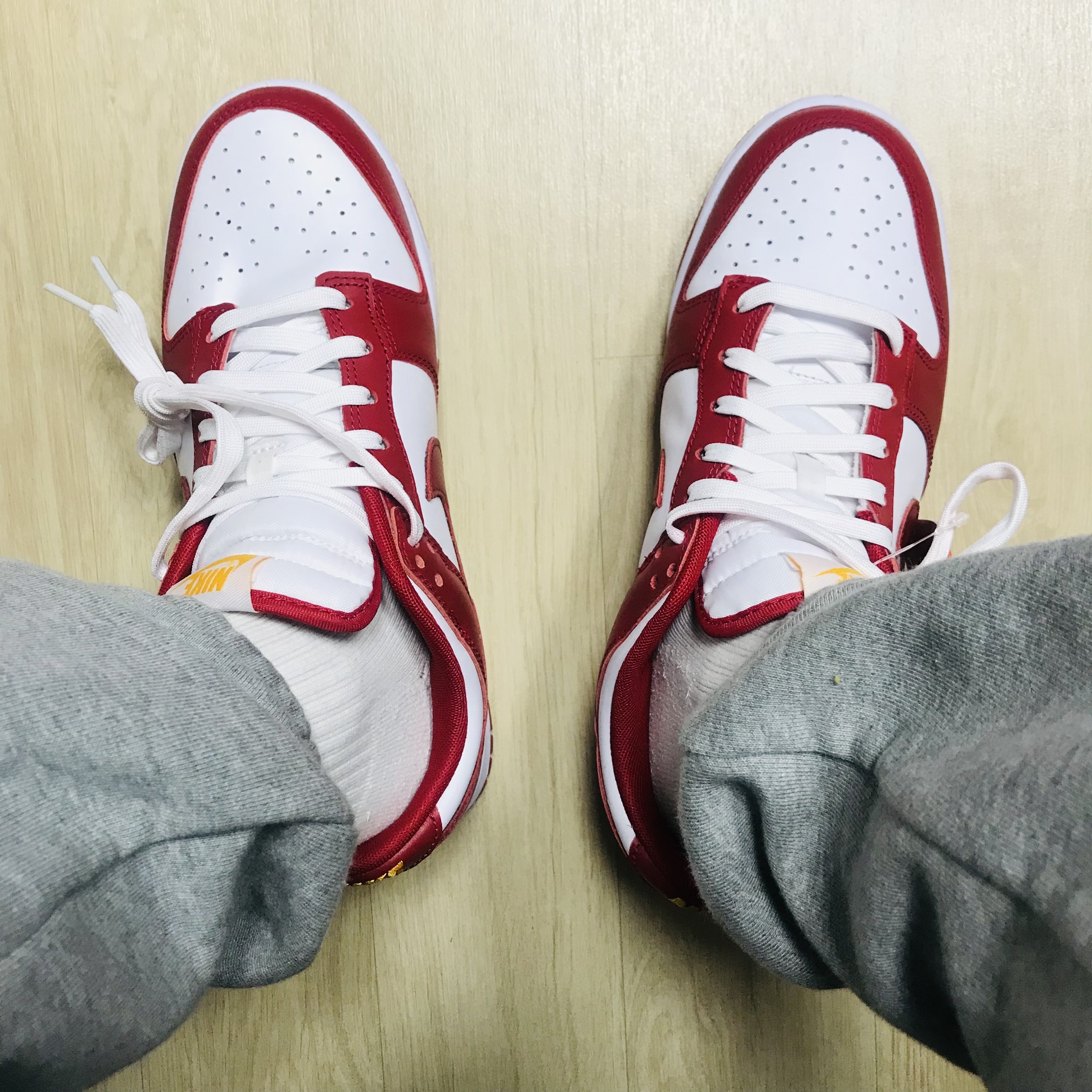 Nike Dunk Low Retro Gym Red 착용 스타일 - 2