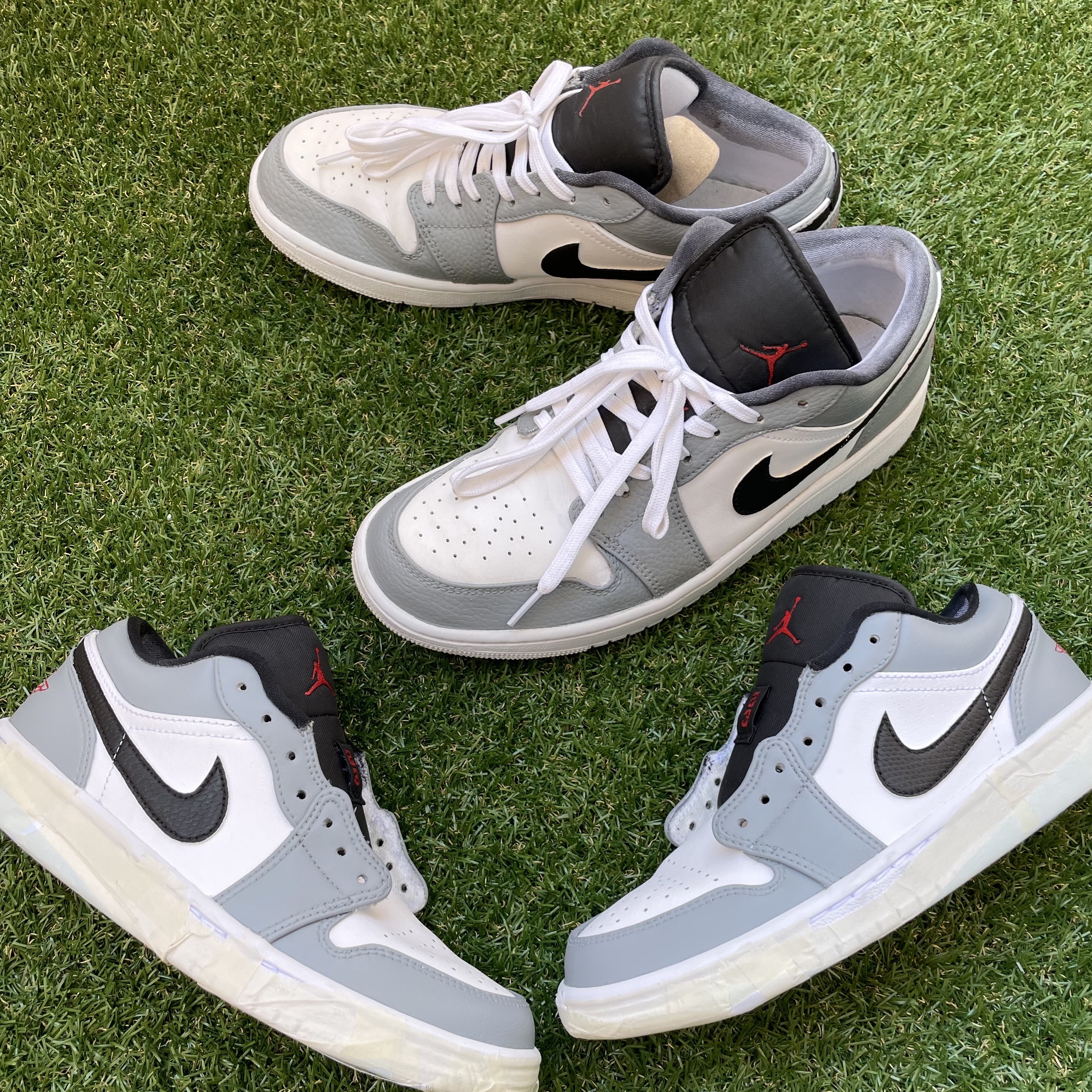 Jordan 1 Low Triple White 착용 스타일 - 2
