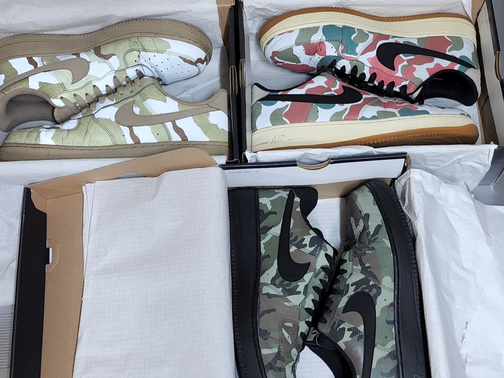 Nike Air Force 1 Low Reflective Duck Camo, Nike Air Force 1 Low Reflective Desert Camo 착용 스타일 - 1