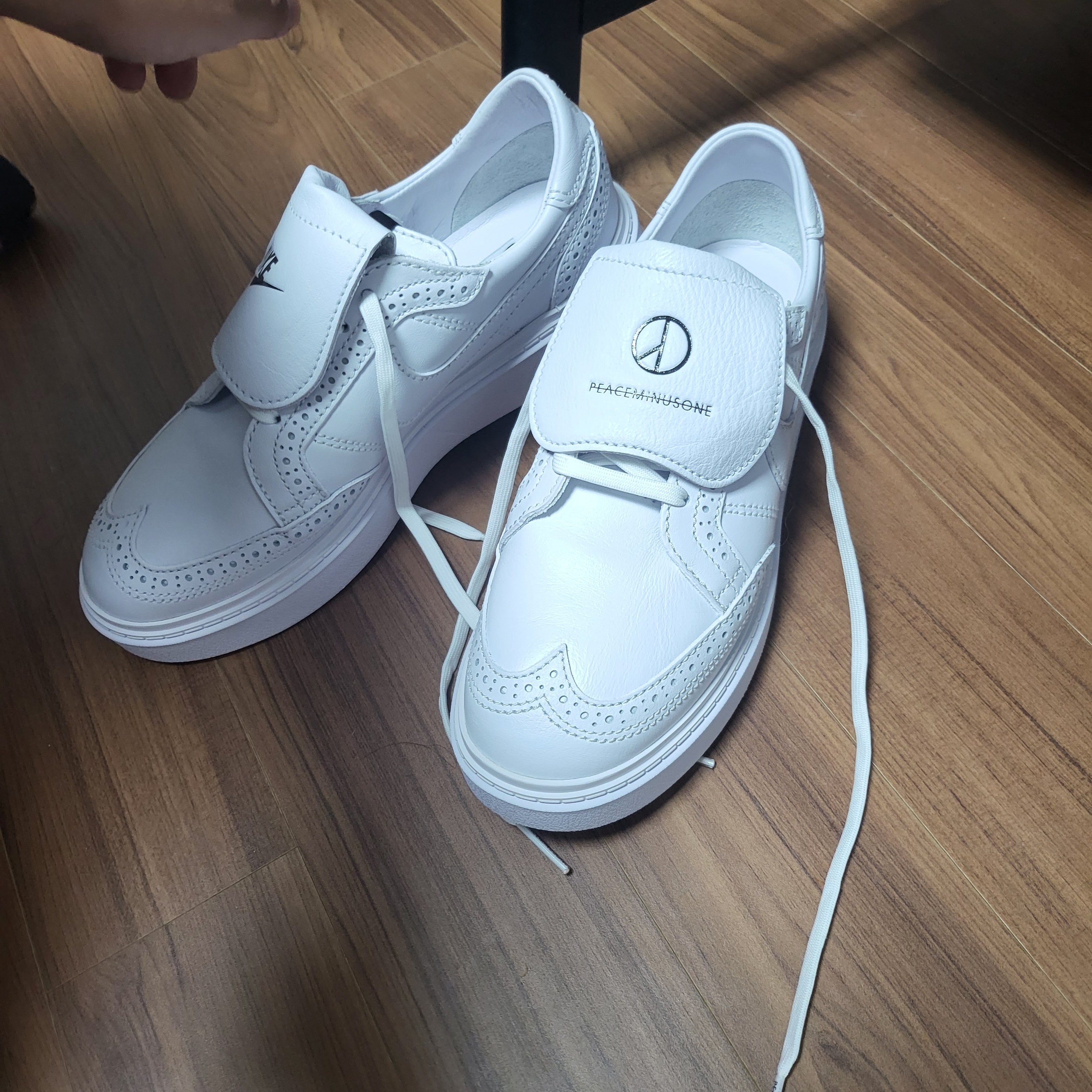 Nike x Peaceminusone Kwondo1 White 착용 스타일
